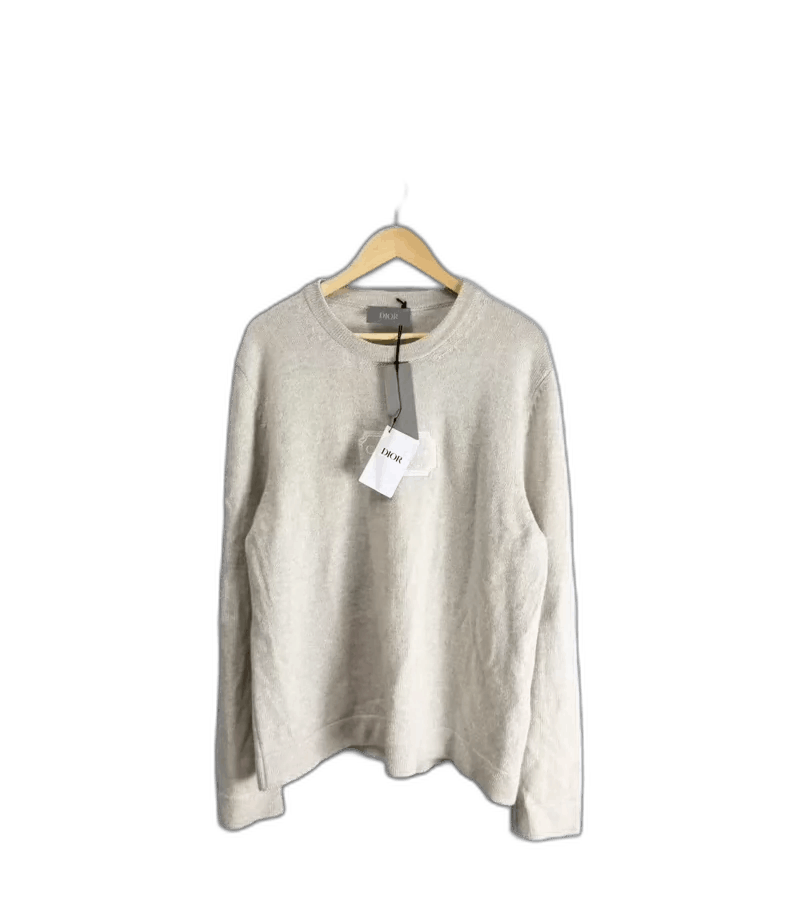 Dior Dior Beige Embroidered Cashmere Sweater-2505 Size US XL / EU 56 / 4 - 1 Thumbnail