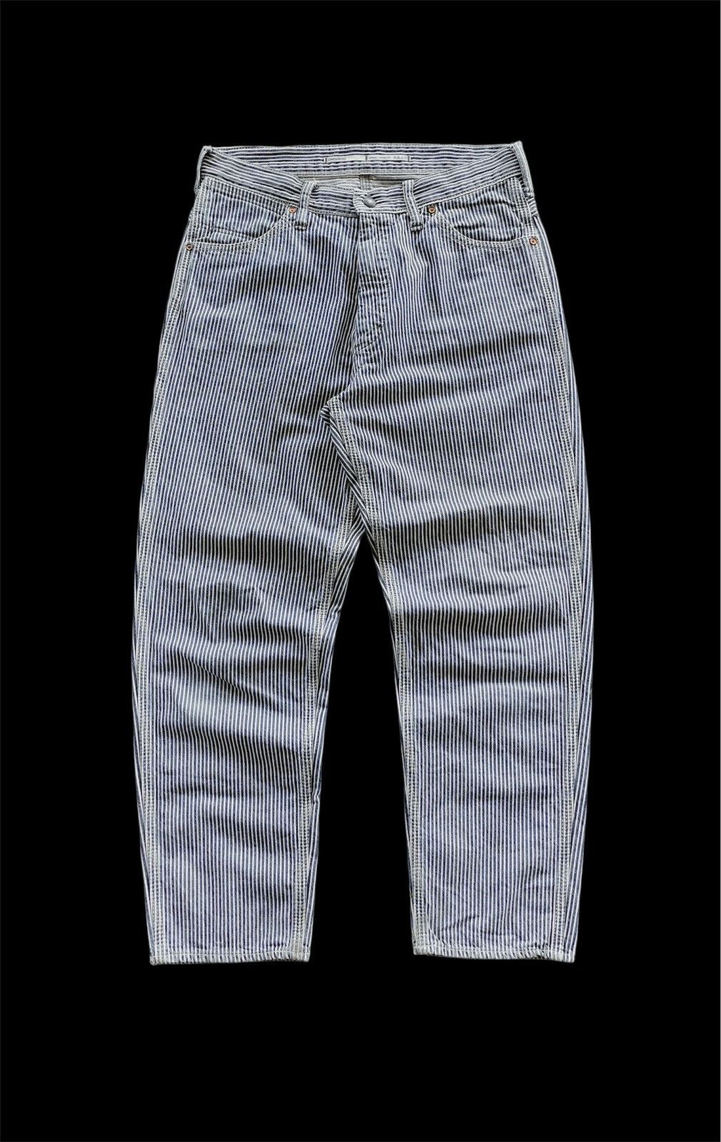 OMNIGOD Omnigod Japan Hickory Tapered Denim Ankle Jeans Size US 30 / EU 46 - 4 Thumbnail