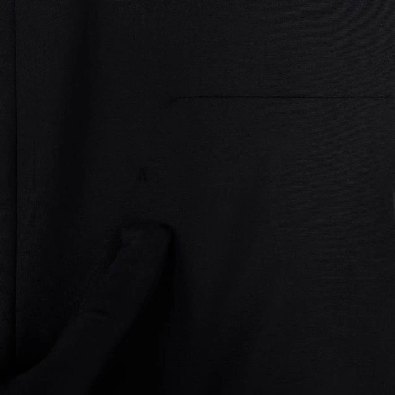 Dior Dior Homme Black Collar Satin Wool Lambskin Waistcoat 46 Size 46R - 4 Thumbnail