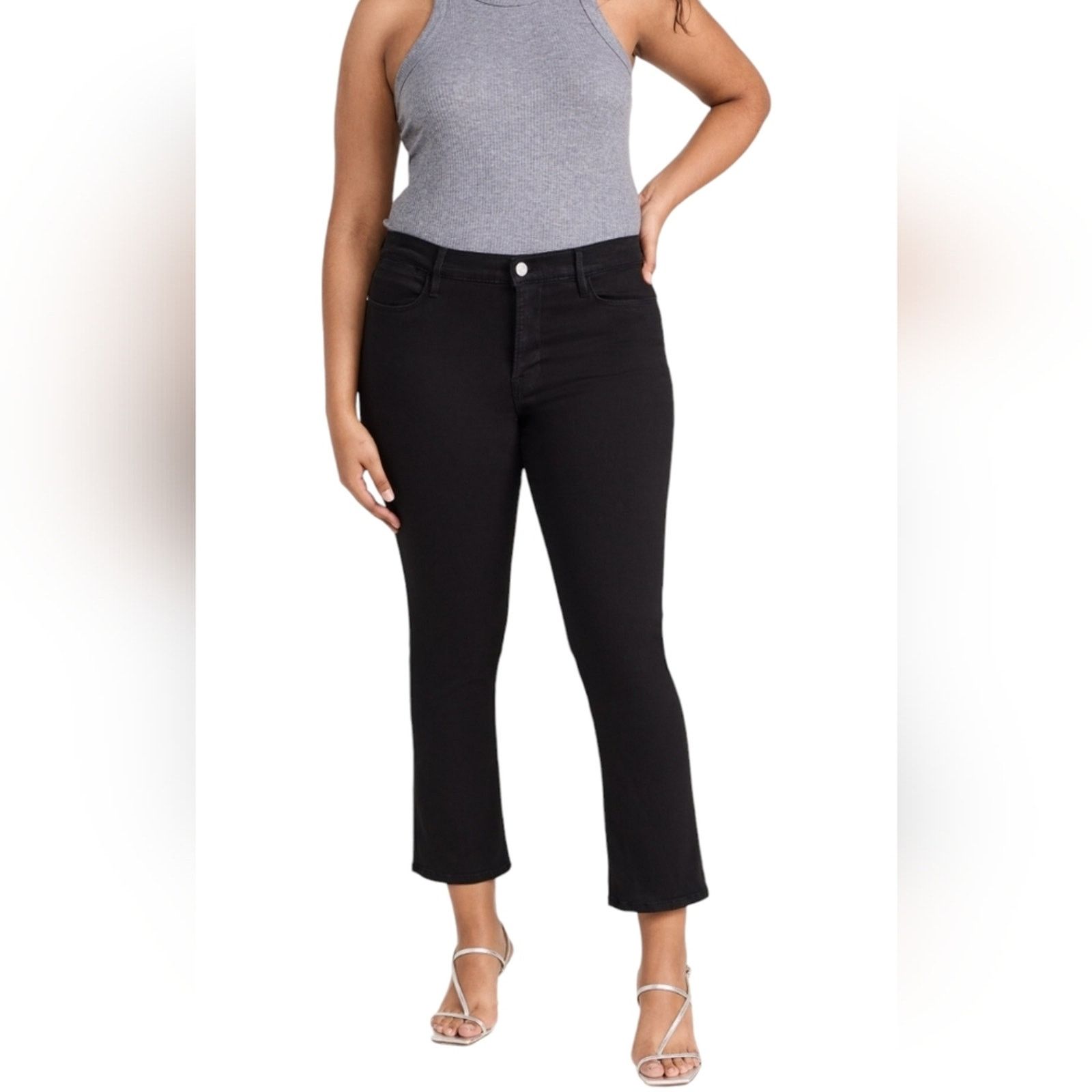 Frame FRAME Le High Straight Jeans in Film Noir 29 Size 29" - 10 Thumbnail