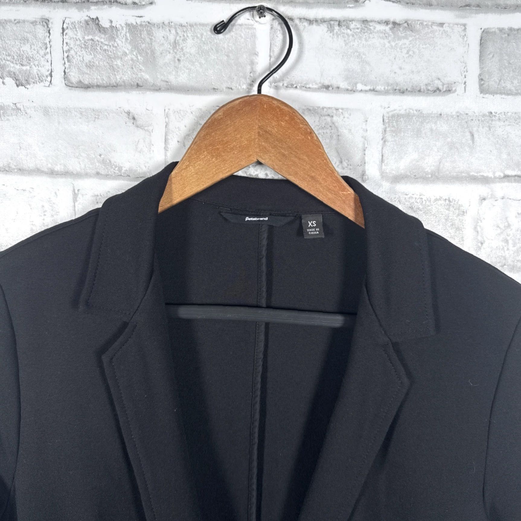 Vintage Betabrand Black Sport Coat Womens XS Stretchy Size XS / US 0-2 / IT 36-38 - 2 Thumbnail