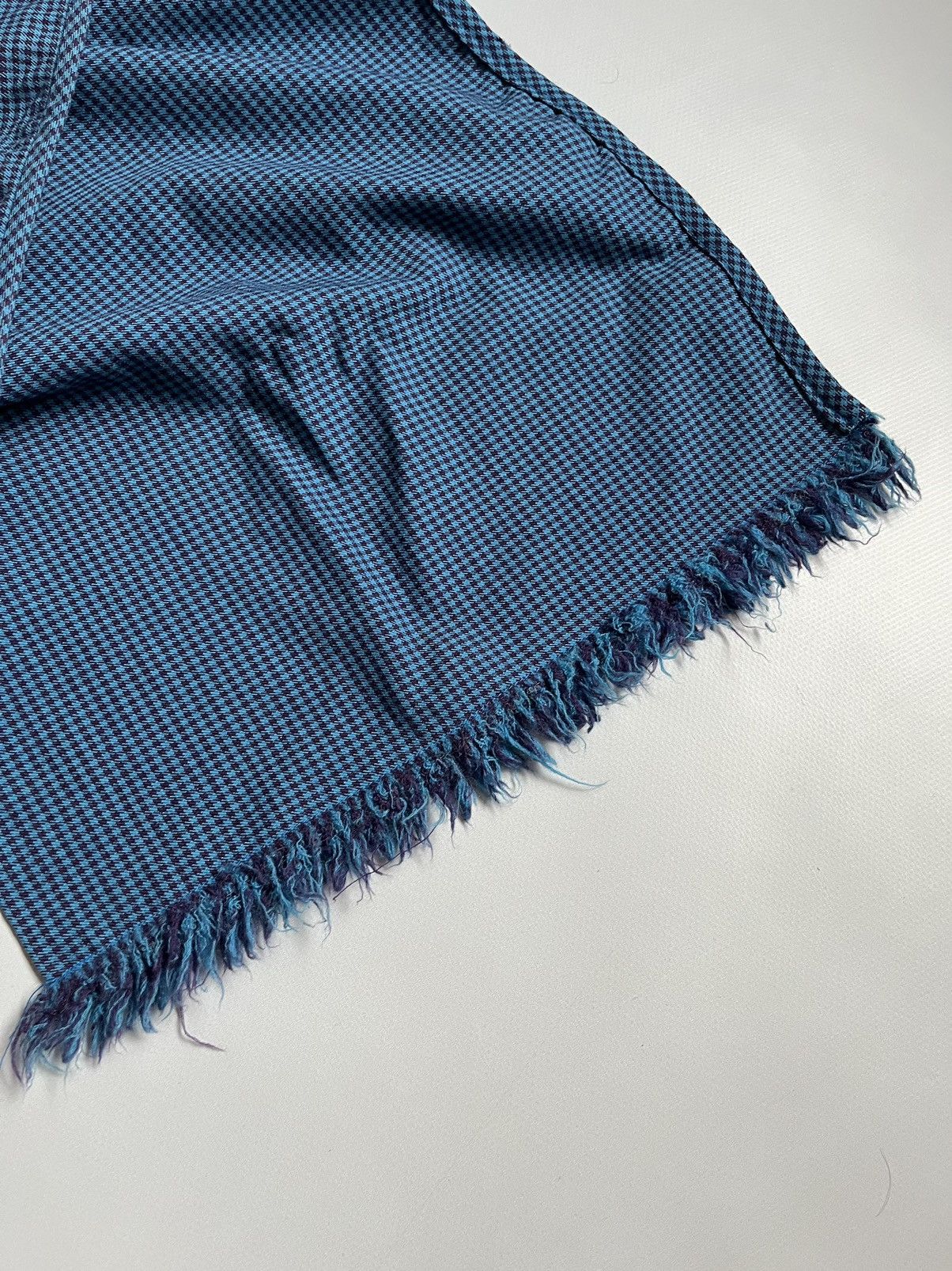 Designer × Japanese Brand × Masaki Matsushima Masaki Matsushima Homme Blue Plaid Scarf Size ONE SIZE - 8 Thumbnail