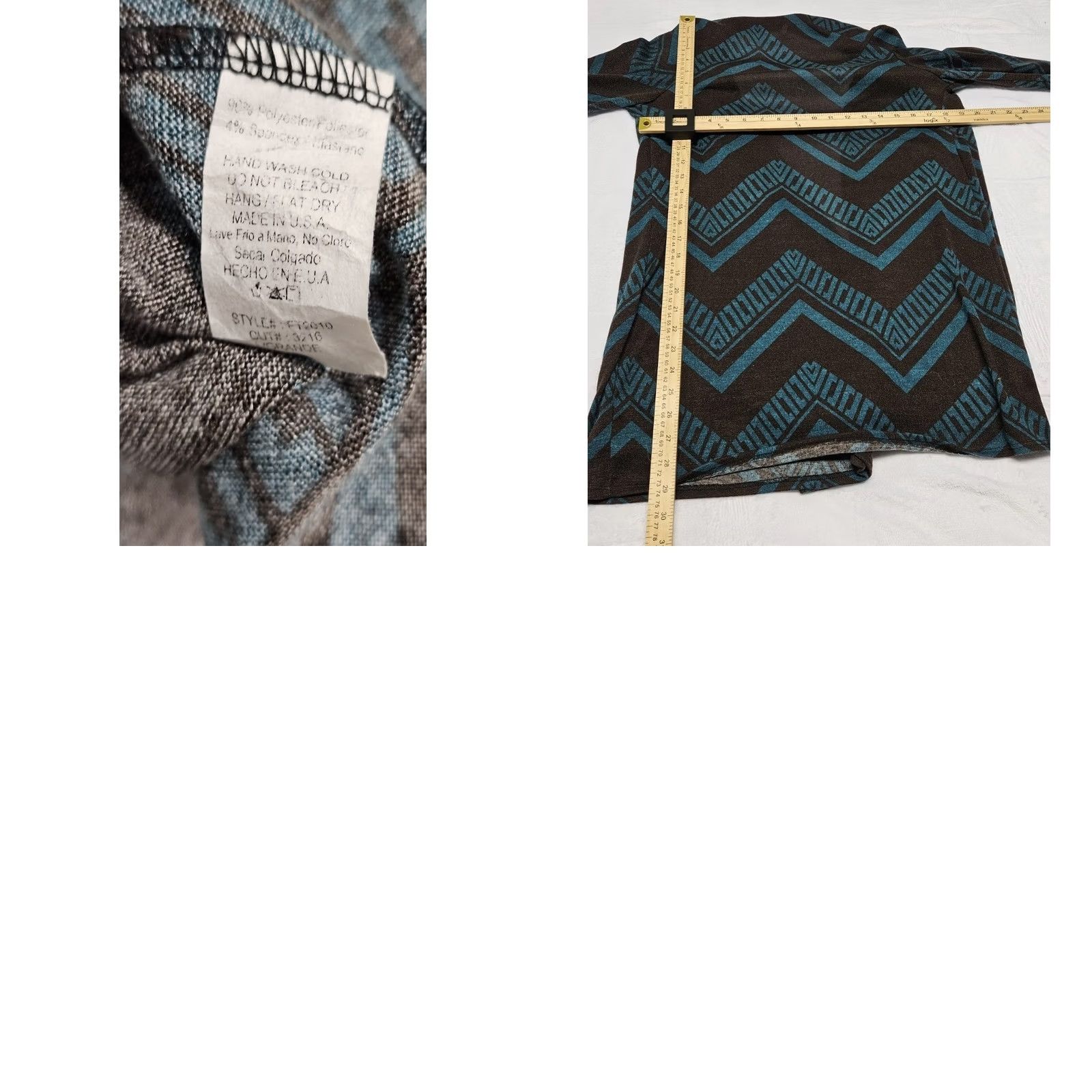 Vintage Fascination Cardigan Geometric Aztec Open Front Women M Boho Casual Blue Mens? Size M / US 6-8 / IT 42-44 - 8 Thumbnail