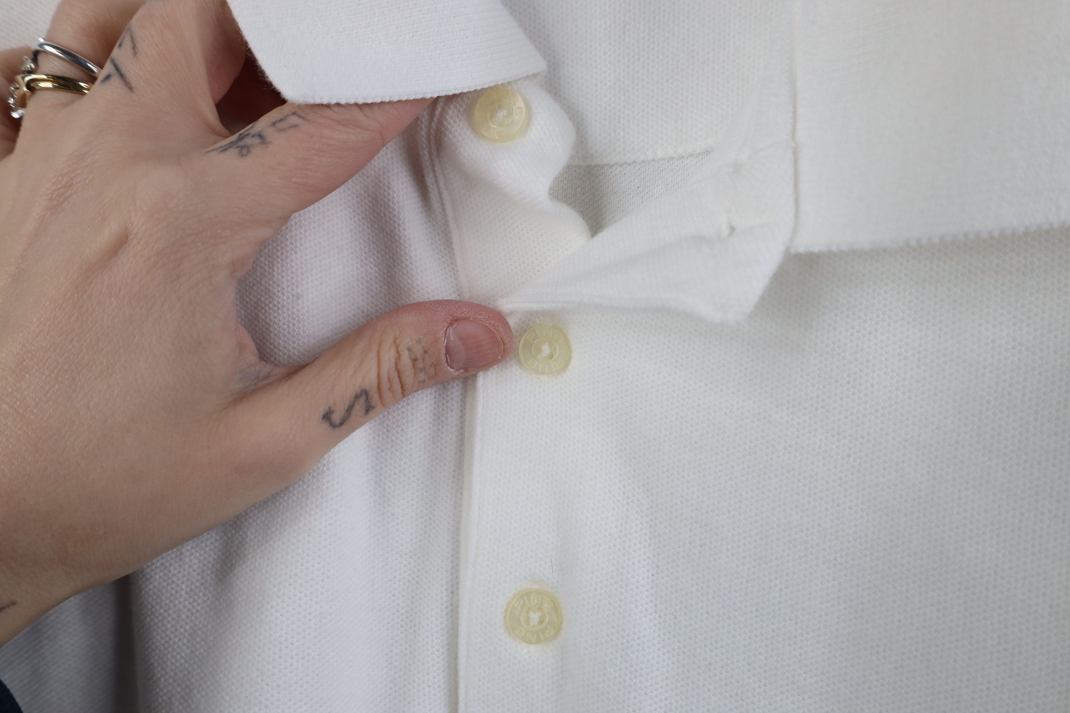 PING Vtg 90s Ping Golf Collared Golfing Polo Shirt White USA Size US L / EU 52-54 / 3 - 7 Thumbnail