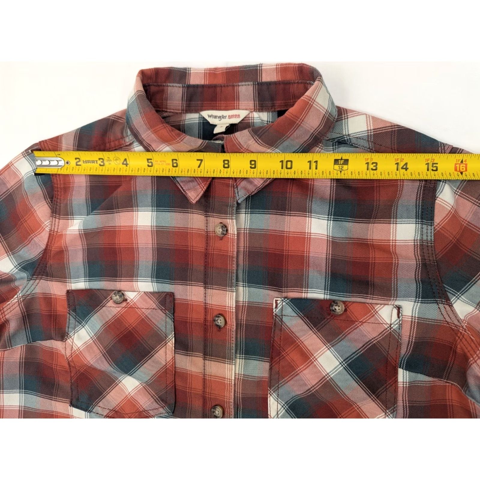 Wrangler Wrangler Shirt Lot x 3 Women S Plaid Button-Up Cotton Red Blue Gray Fall Winter Casual Workwear Size S / US 4 / IT 40 - 6 Thumbnail