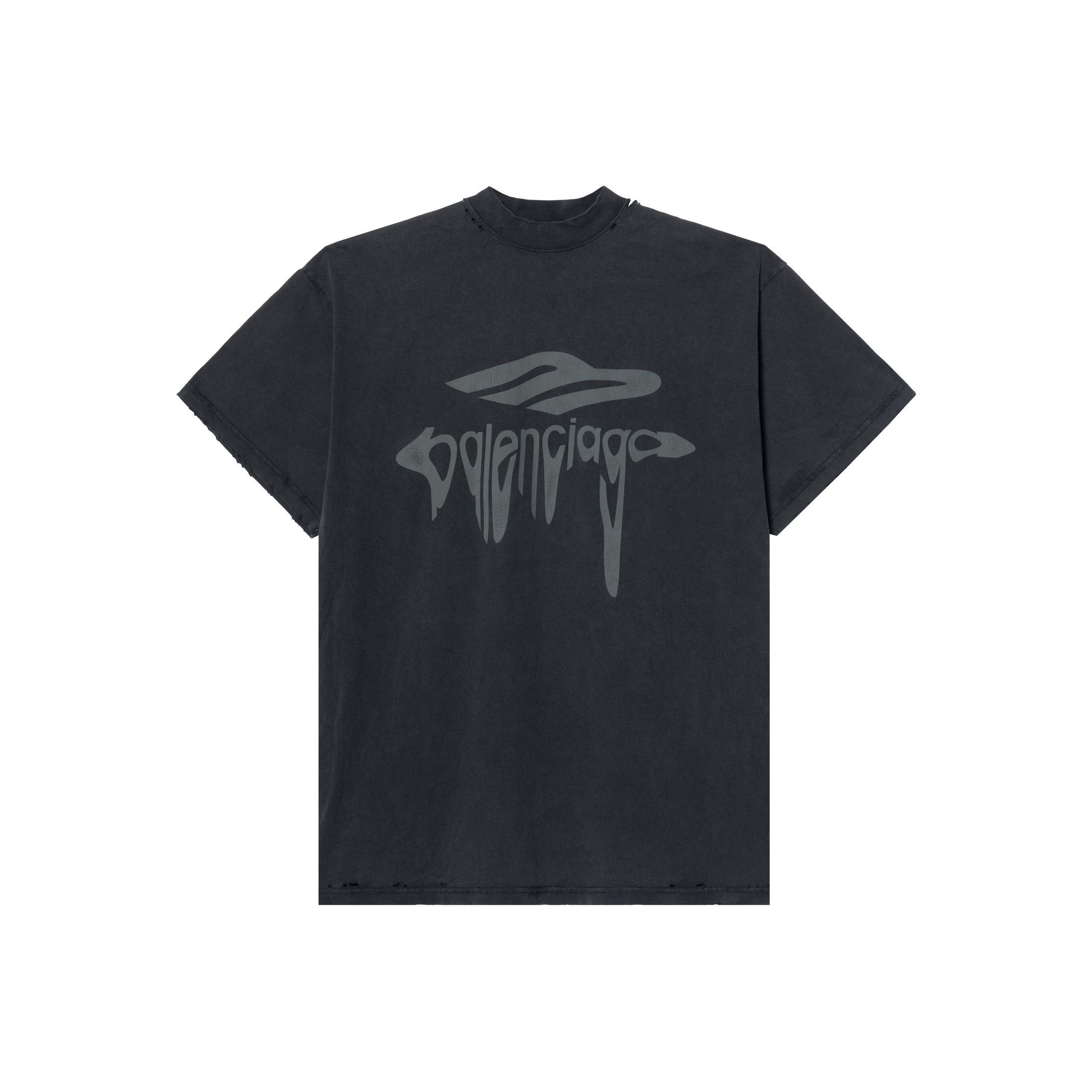 Balenciaga Balenciaga Graphic Logo T-Shirt Gray Size XS Size US XS / EU 42 / 0 - 1 Thumbnail