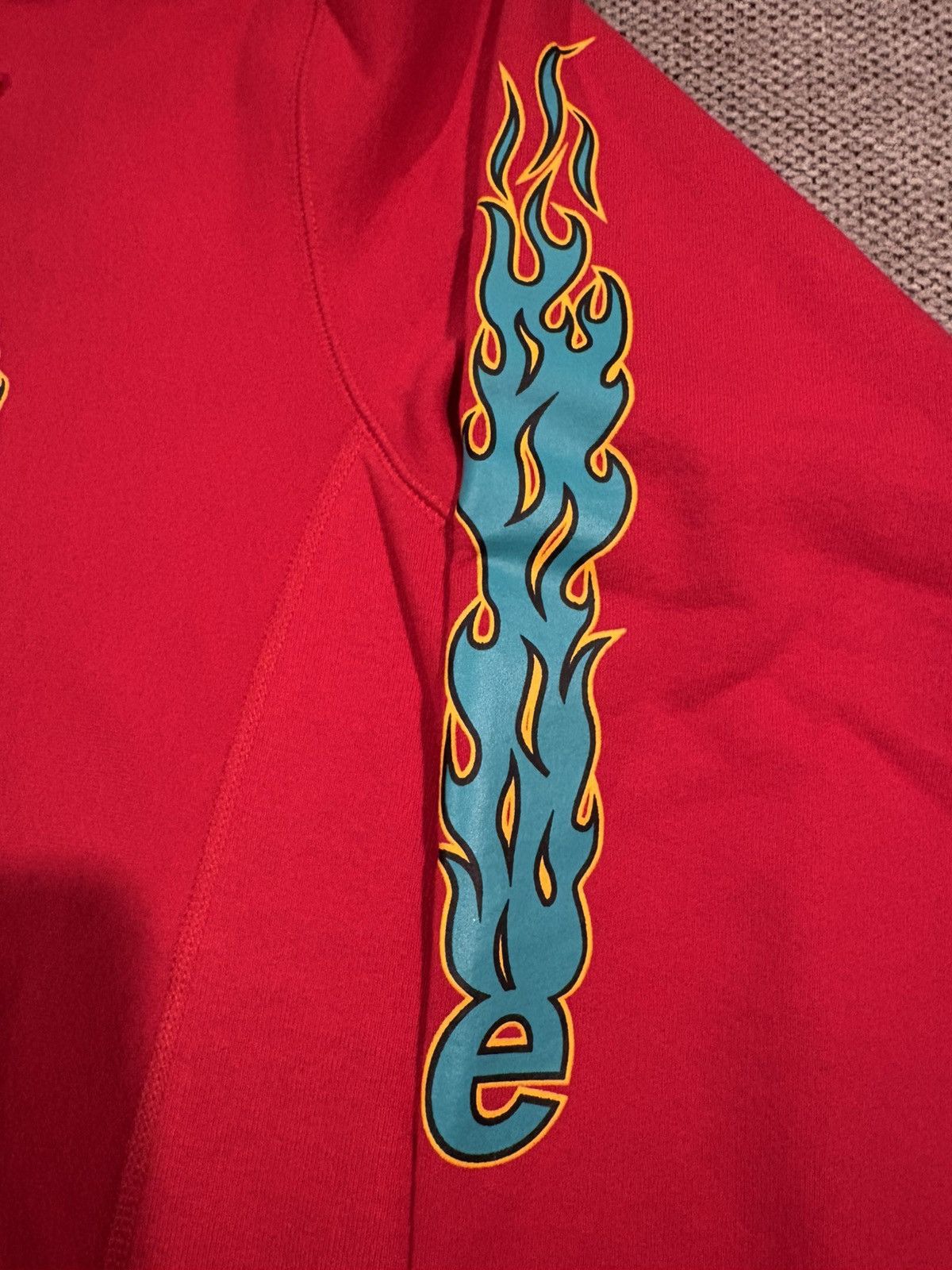 Supreme × Thrasher Supreme x Thrasher logo hoodie, flame sleeves Size US XL / EU 56 / 4 - 3 Thumbnail