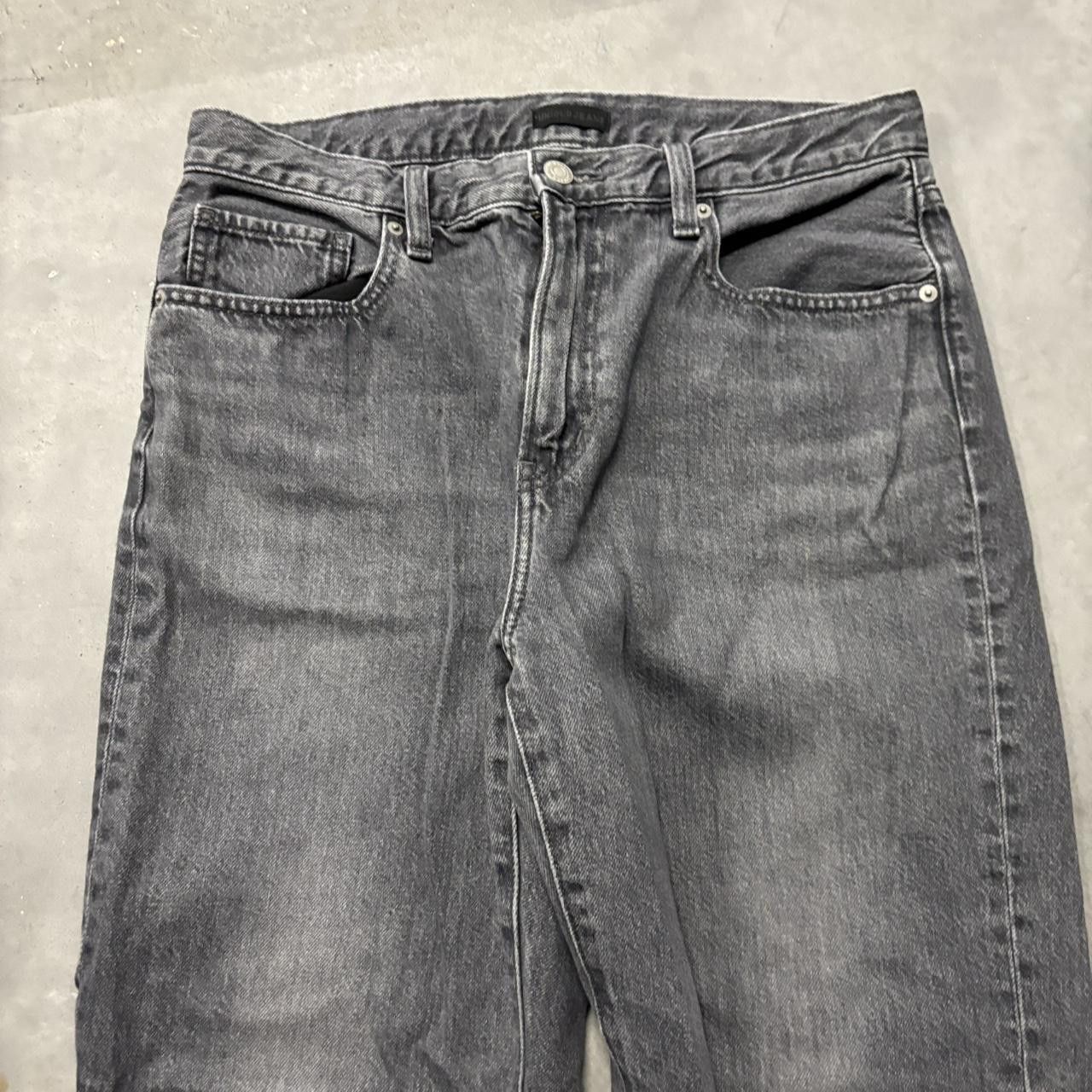 Japanese Brand × Vintage Crazy Vintage Y2K/2000s Faded Black Grey Essential Denim Jeans! Size US 30 / EU 46 - 5 Thumbnail