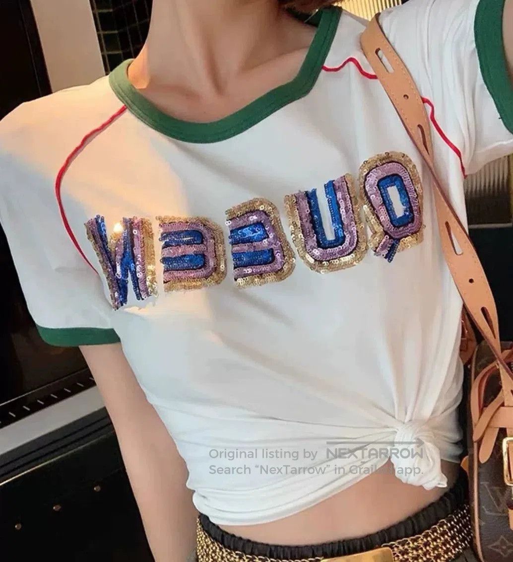 Gucci Gucci Sequin Short-Sleeve T-Shirt XS. Size XS / US 0-2 / IT 36-38 - 8 Thumbnail