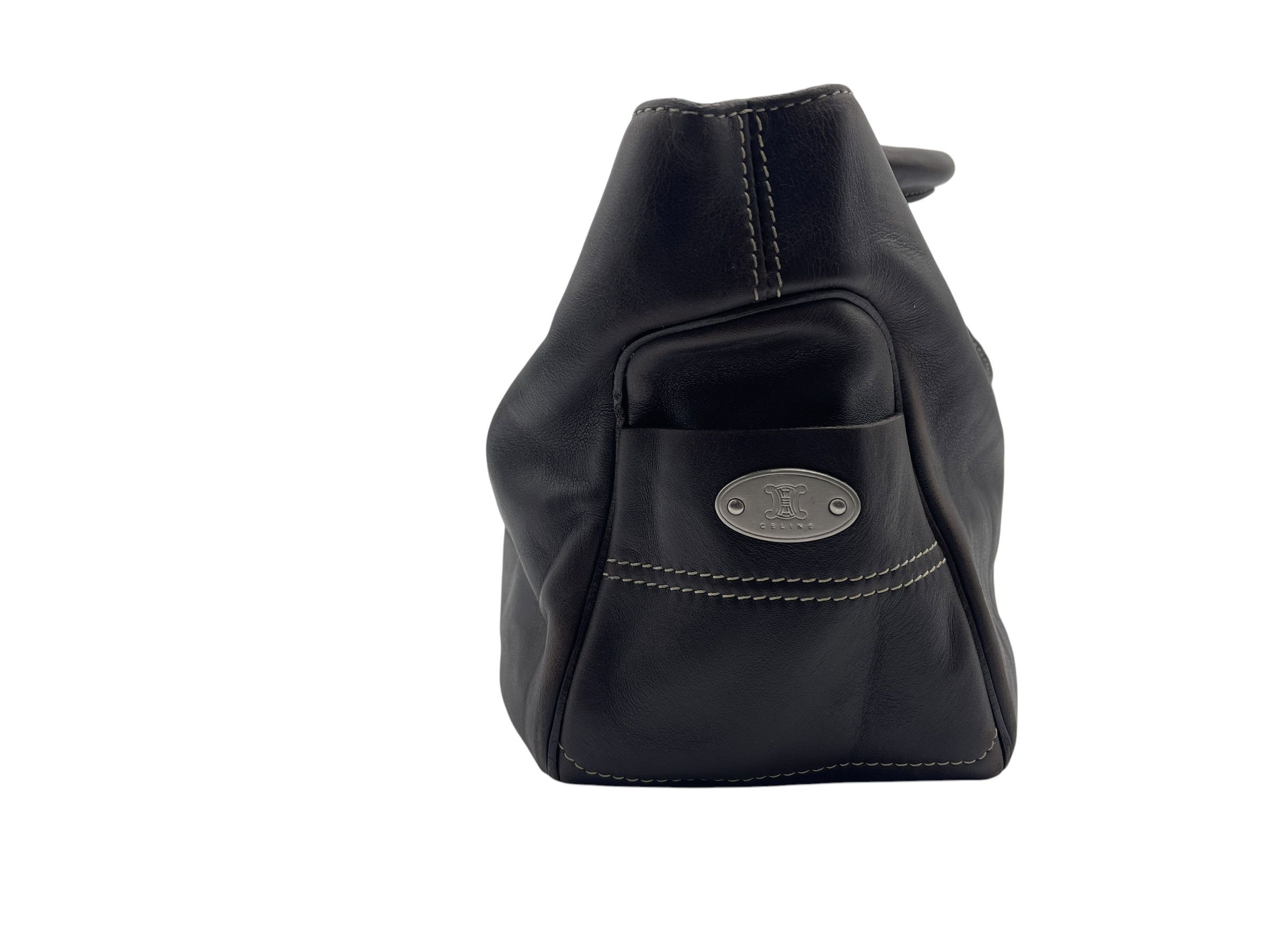 Celine Celine Boogie Bag Brown Leather Vintage Y2K Made in Italy Size ONE SIZE - 9 Thumbnail