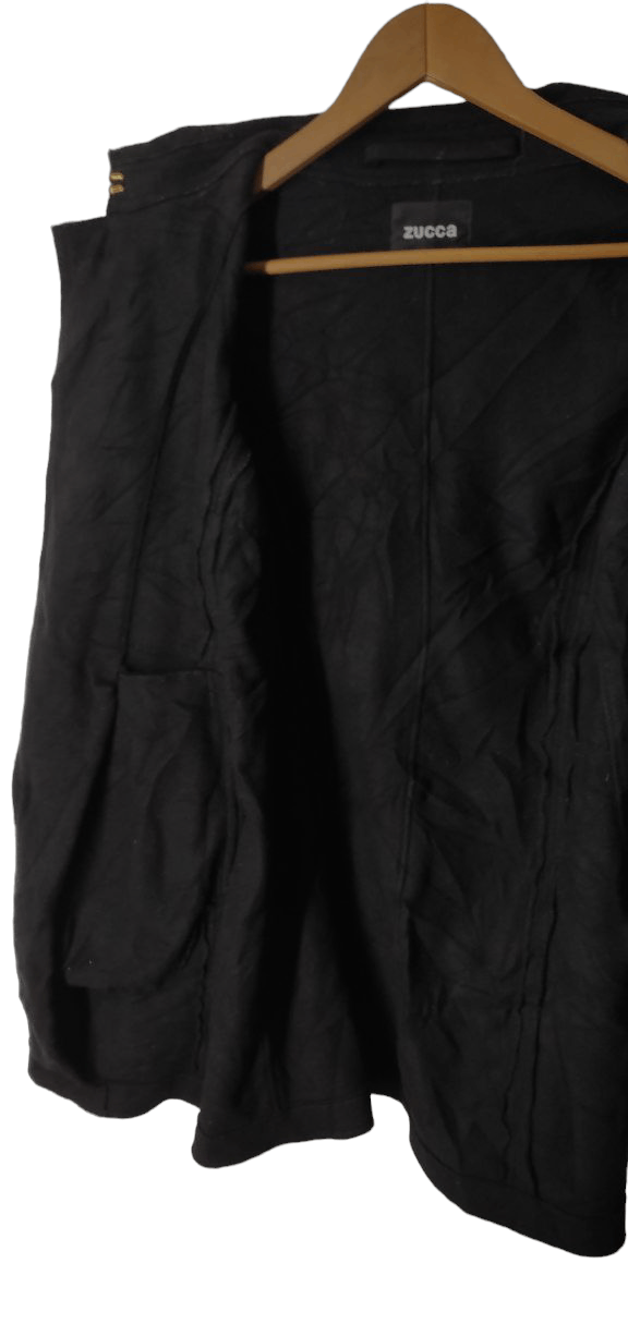 CABANE de ZUCCa ZUCCA BY ISSEY MIYAKE WOOL PEACOAT JACKET Size S / US 4 / IT 40 - 3 Thumbnail