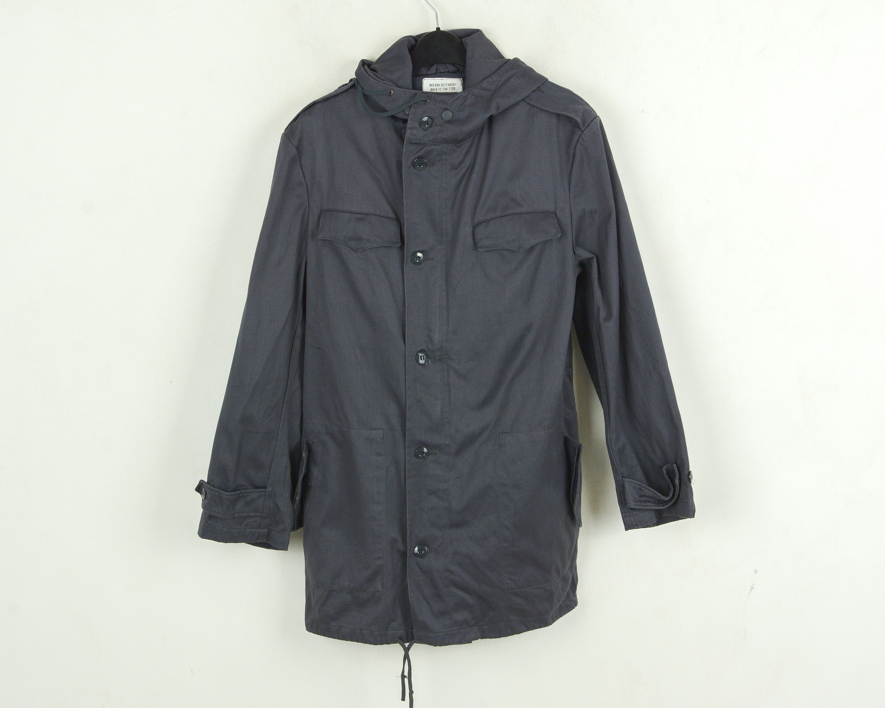 Vintage GERMAN PARKA Army UK 36 Jacket Rain Coat EU 46 Hooded Size US XS / EU 42 / 0 - 3 Thumbnail