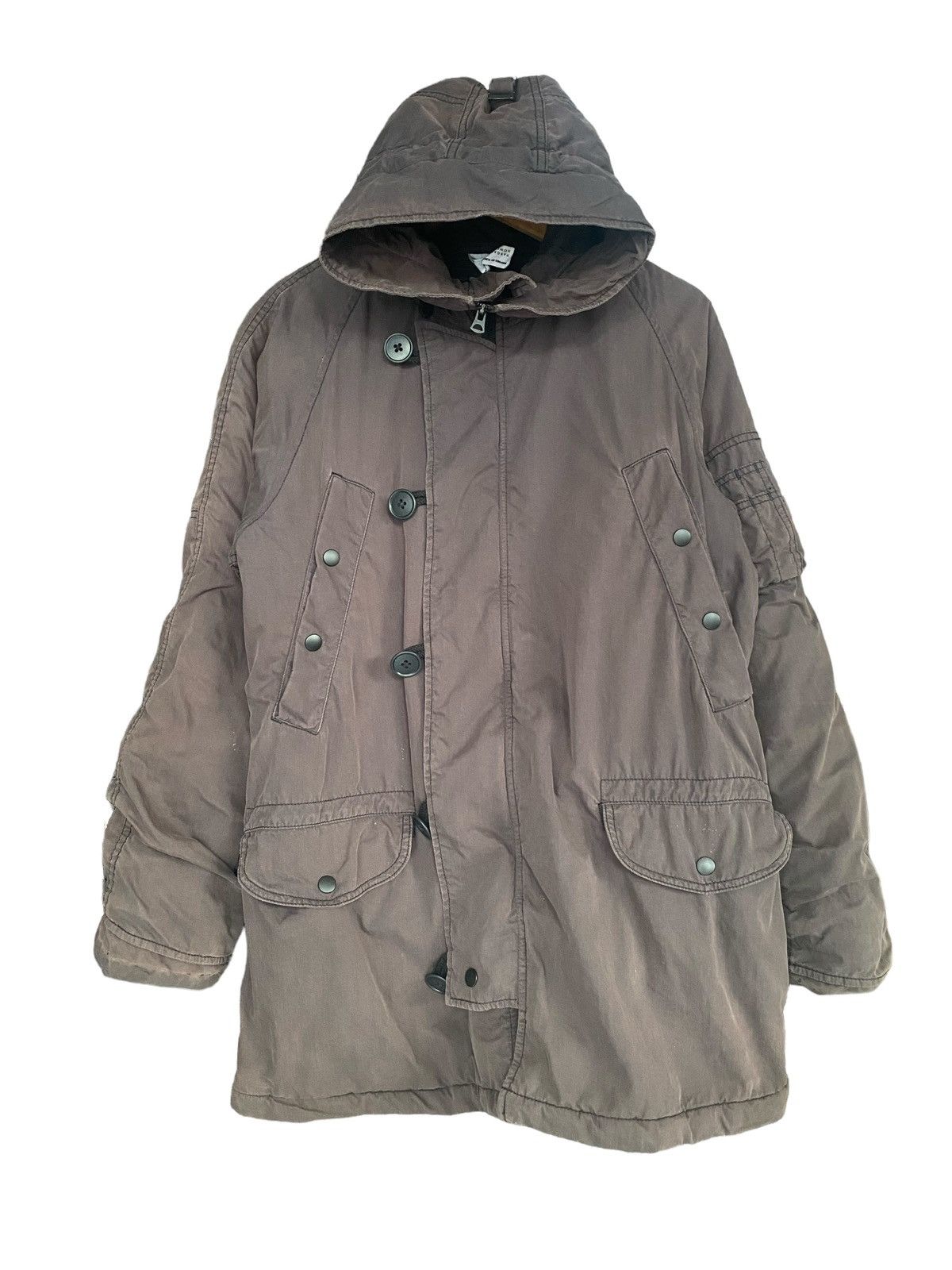 Alpha Industries Vtg MARGARET HOWELL x ALPHA Faded Hoodie Jacket Zipper Size US M / EU 48-50 / 2 - 1 Thumbnail