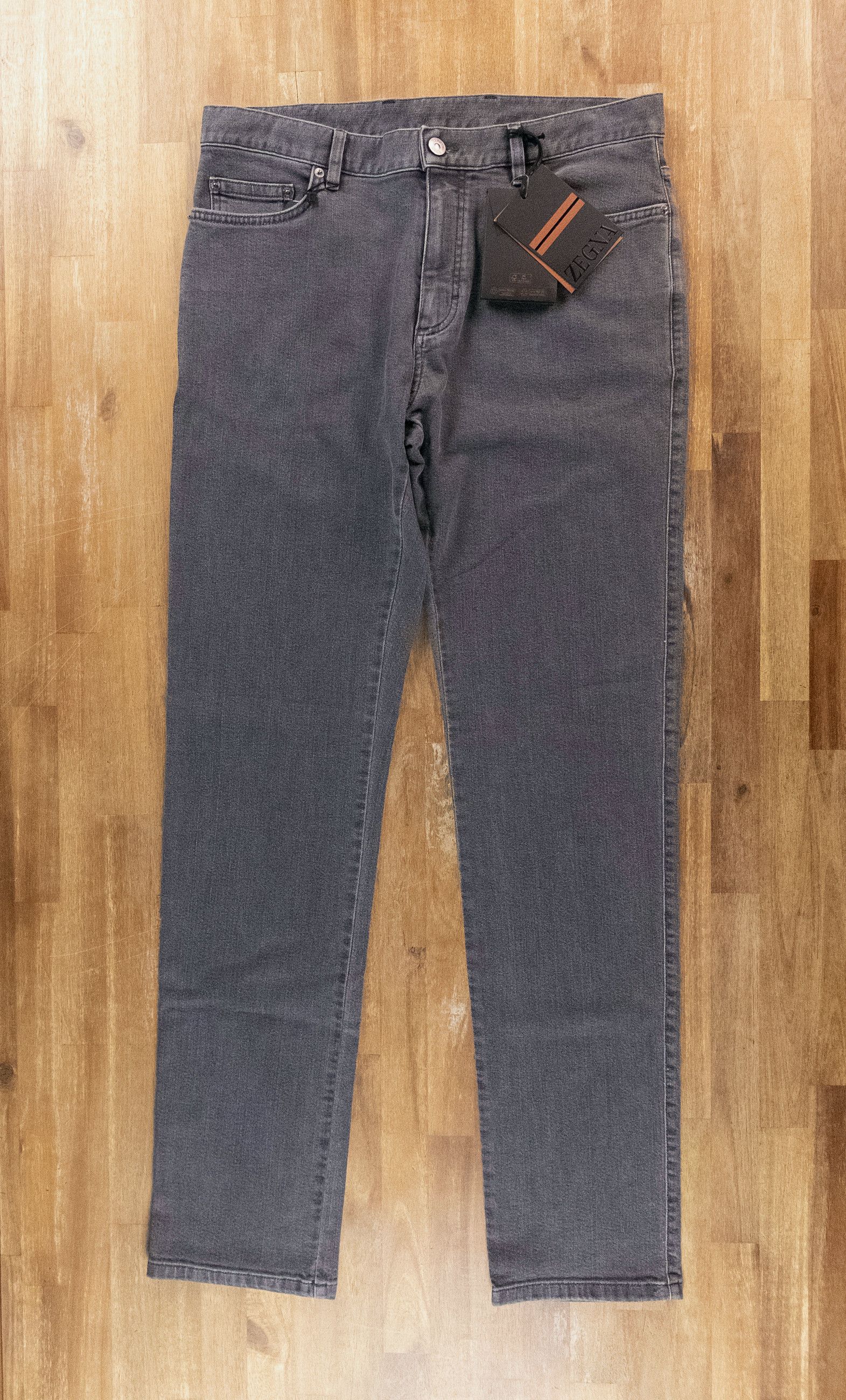 Ermenegildo Zegna ZEGNA 2025 Collection gray straight leg jeans Size 35 Size US 35 - 4 Thumbnail