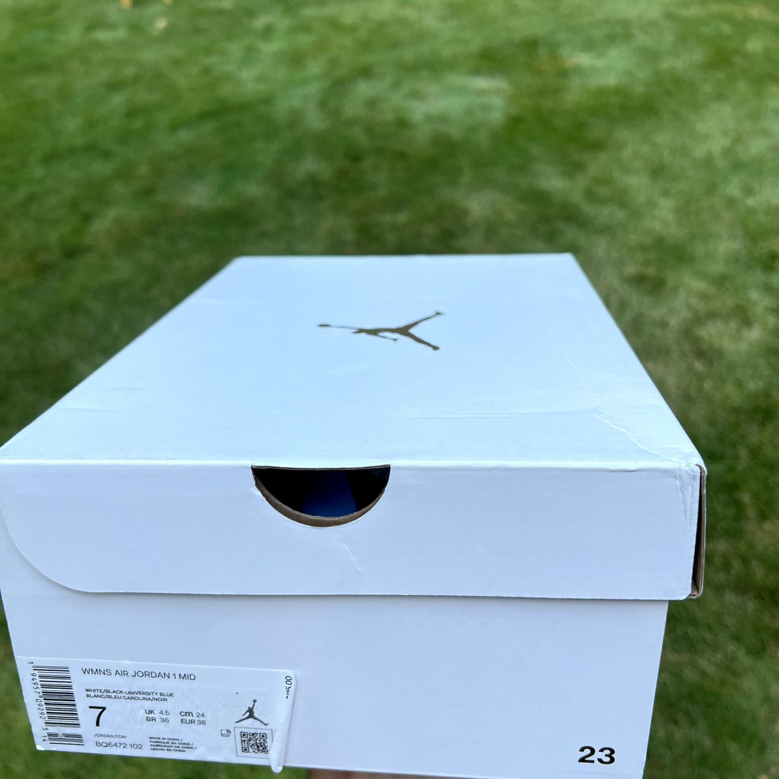 Jordan Brand × Nike Wmns Air Jordan 1 Mid University Blue Women's Shoes - Size 7 Size US 7 / IT 37 - 10 Thumbnail