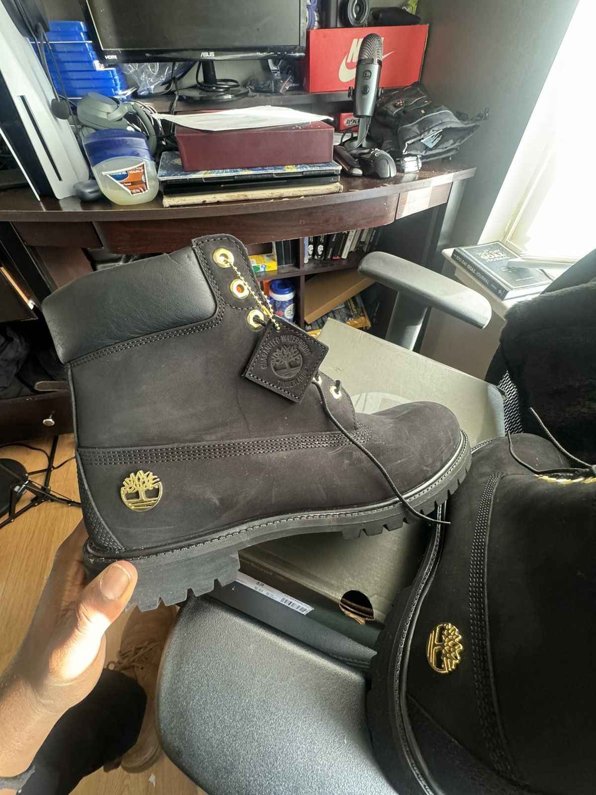 Timberland Timberland Premium Waterproof Boot Black Nubuck Size US 13 / EU 46 - 11 Thumbnail