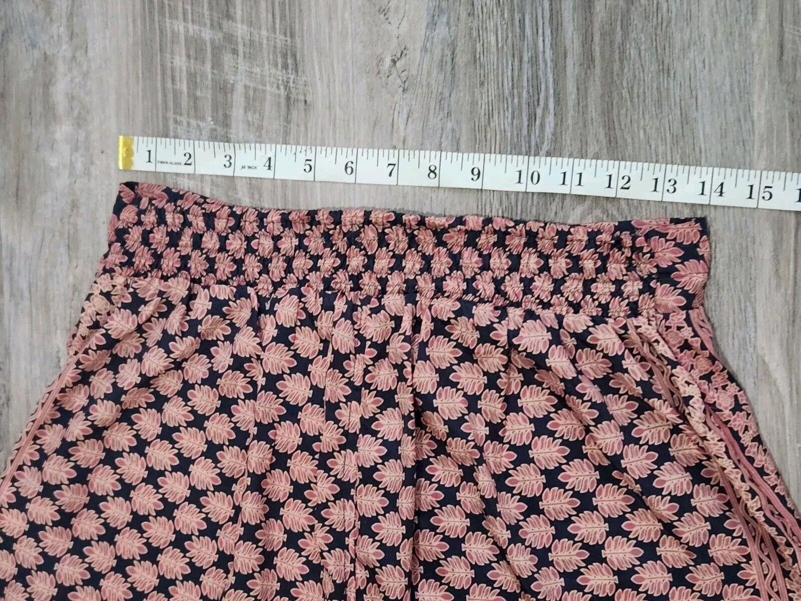 Designer Earthbound Trading Shorts Large Boho Hippie Drawstring Silky Size 36" / US 14 / IT 50 - 5 Thumbnail