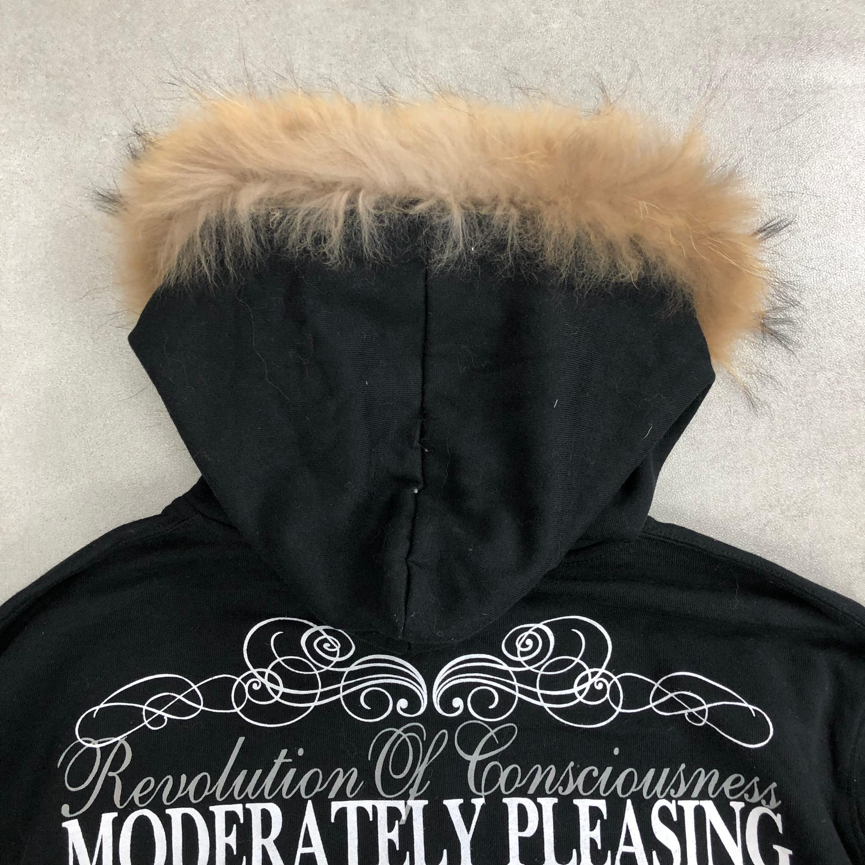 Japanese Brand 2000s Beaumont Carr Poem Goa Gothic Punk Lgb Fur Zip Hoodie Size US L / EU 52-54 / 3 - 12 Thumbnail
