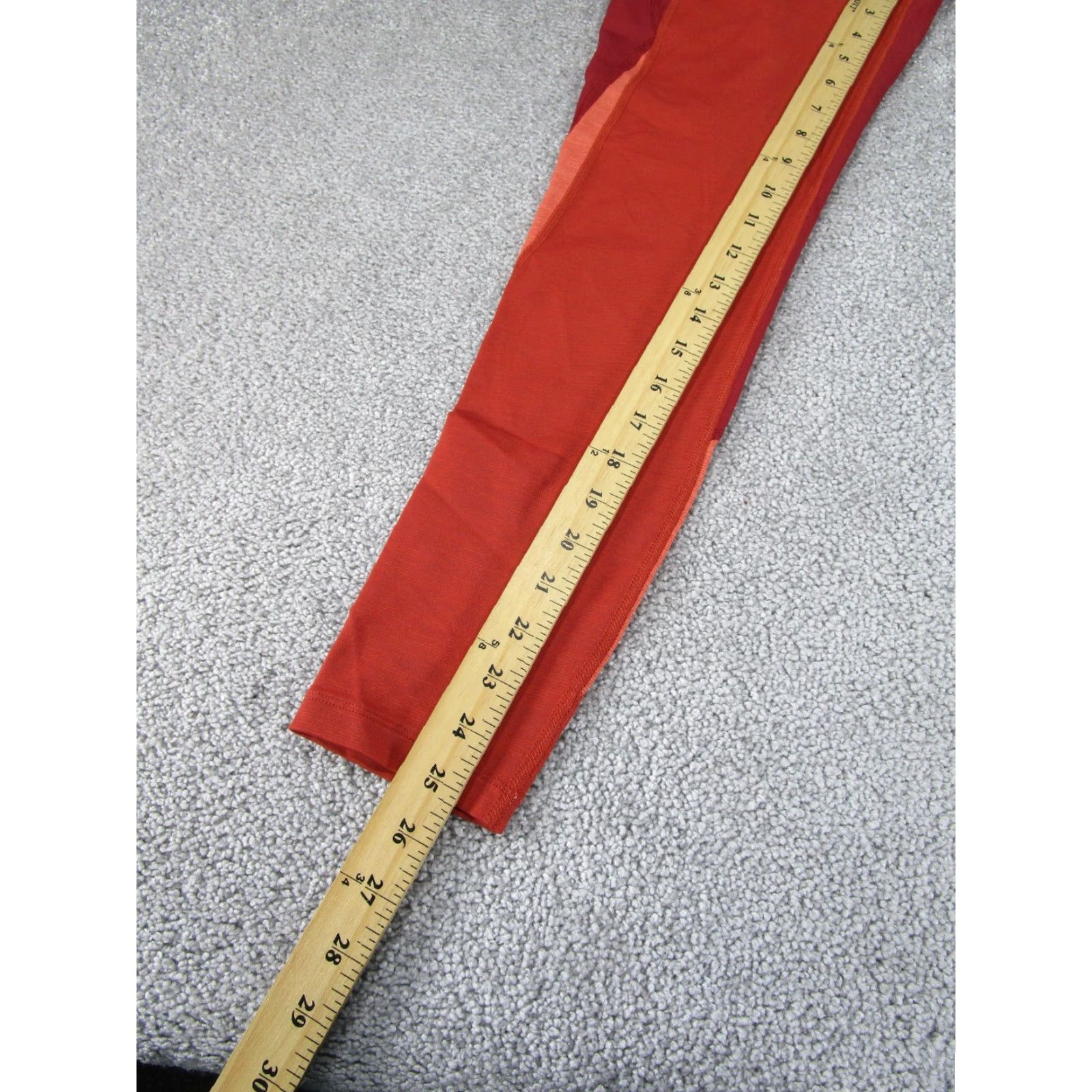 Outdoor Voices Outdoor Voices Leggings Women's Medium Red Colorblock Cropped Athletic Compression Run Yoga Activewear Colorful Womens Size 32" / US 10 / IT 46 - 3 Thumbnail