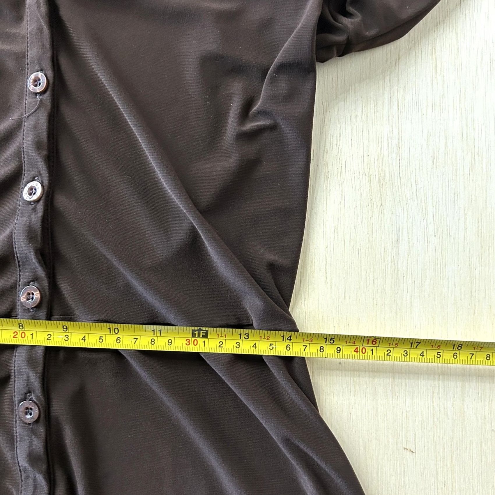 Vintage Bisou Bisou Dress Womens 8 Brown Button Front Collared Shirt Dress Knee Length Womens 8 Brown Button Front Collared Shirt Dress Knee Length Size M / US 6-8 / IT 42-44 - 7 Thumbnail