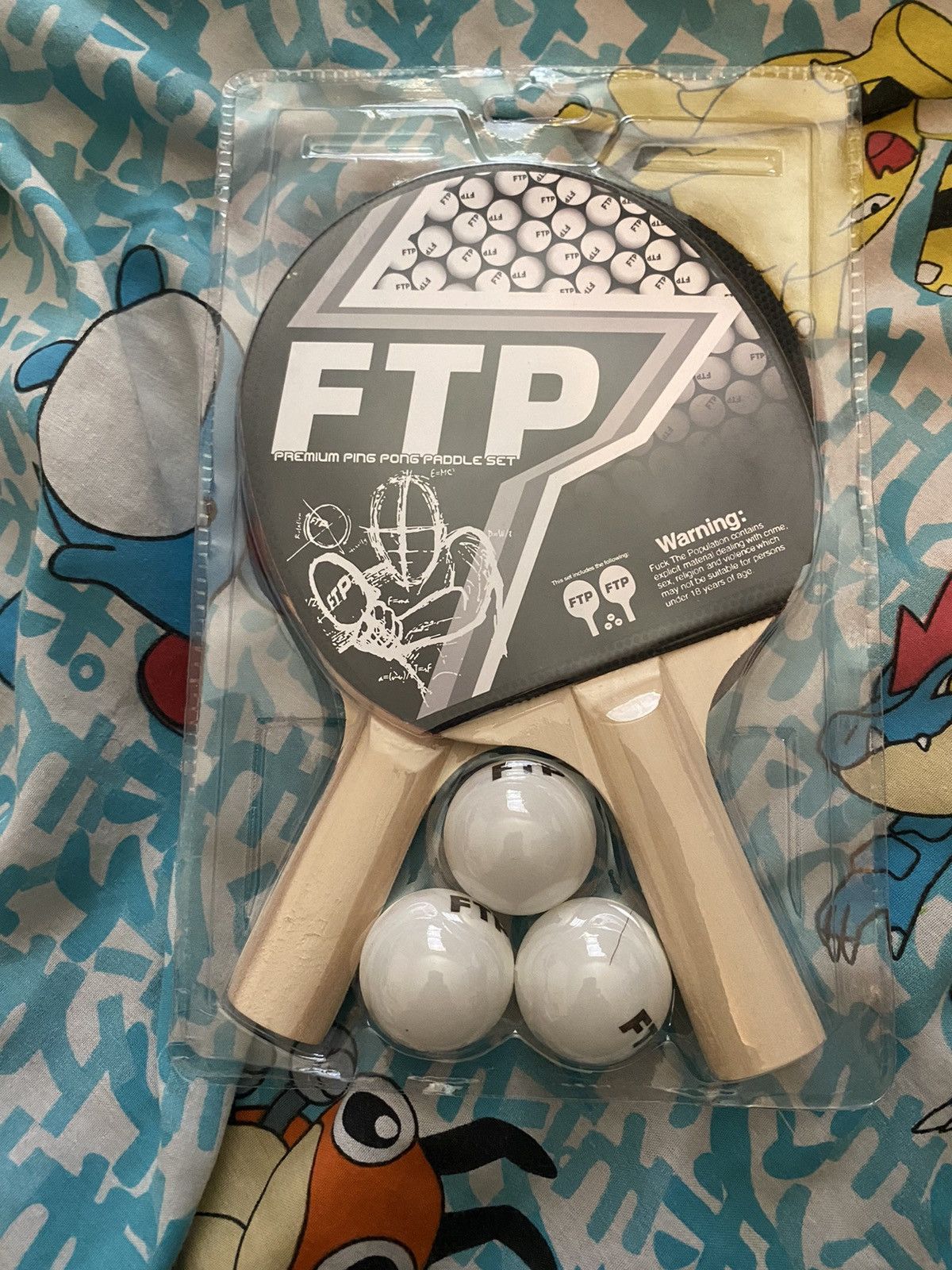Fuck The Population FTP Ping Pong Set Size ONE SIZE - 2 Thumbnail
