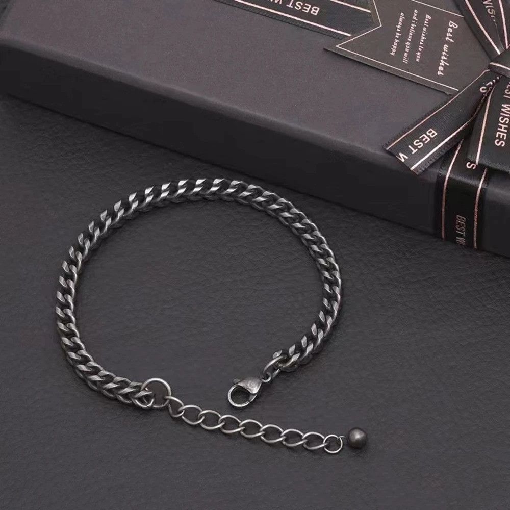 Other Vintage Oxidized Black Chain Bracelet Bangles Gift For Him Size ONE SIZE - 6 Thumbnail