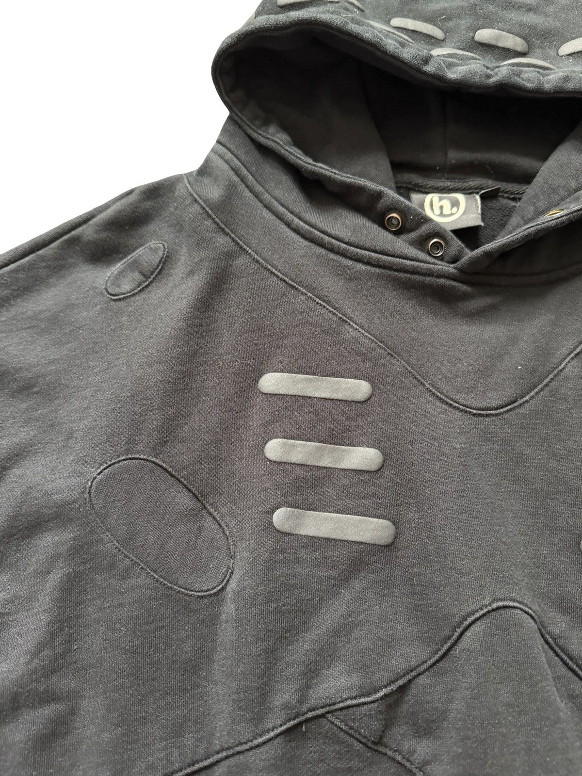 HIDDEN Hidden NY Hoodie Mens M Black Tactical Panel Graphic Sweater Size US M / EU 48-50 / 2 - 6 Thumbnail