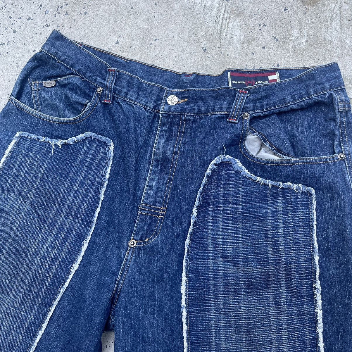 Vintage Vintage Y2K Baggy Double Knee KAALU JEANS Jorts Size US 42 / EU 58 - 2 Thumbnail
