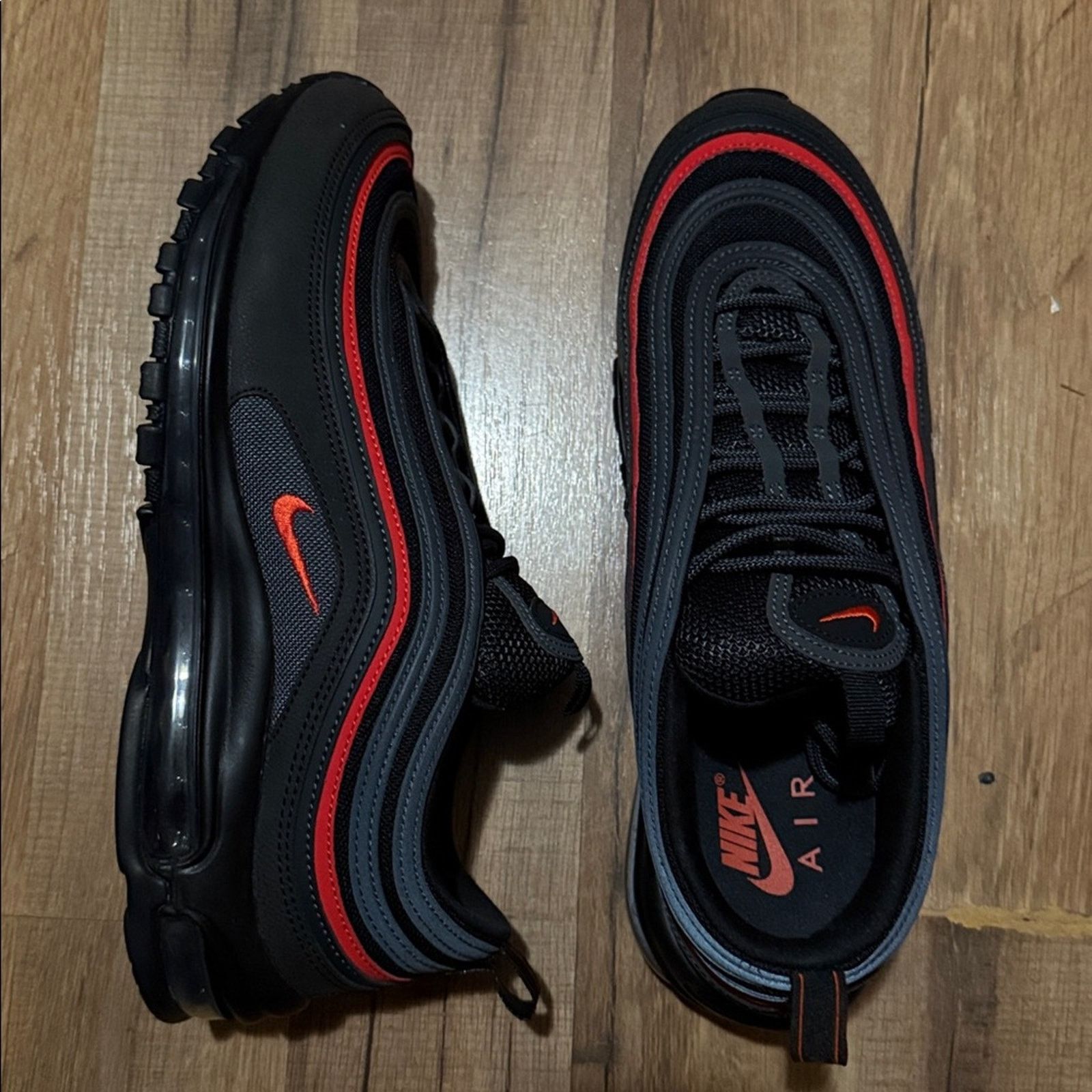 Nike Nike Air Max 97 Black Anthracite Picante Red Size US 11 / EU 44 - 1 Thumbnail