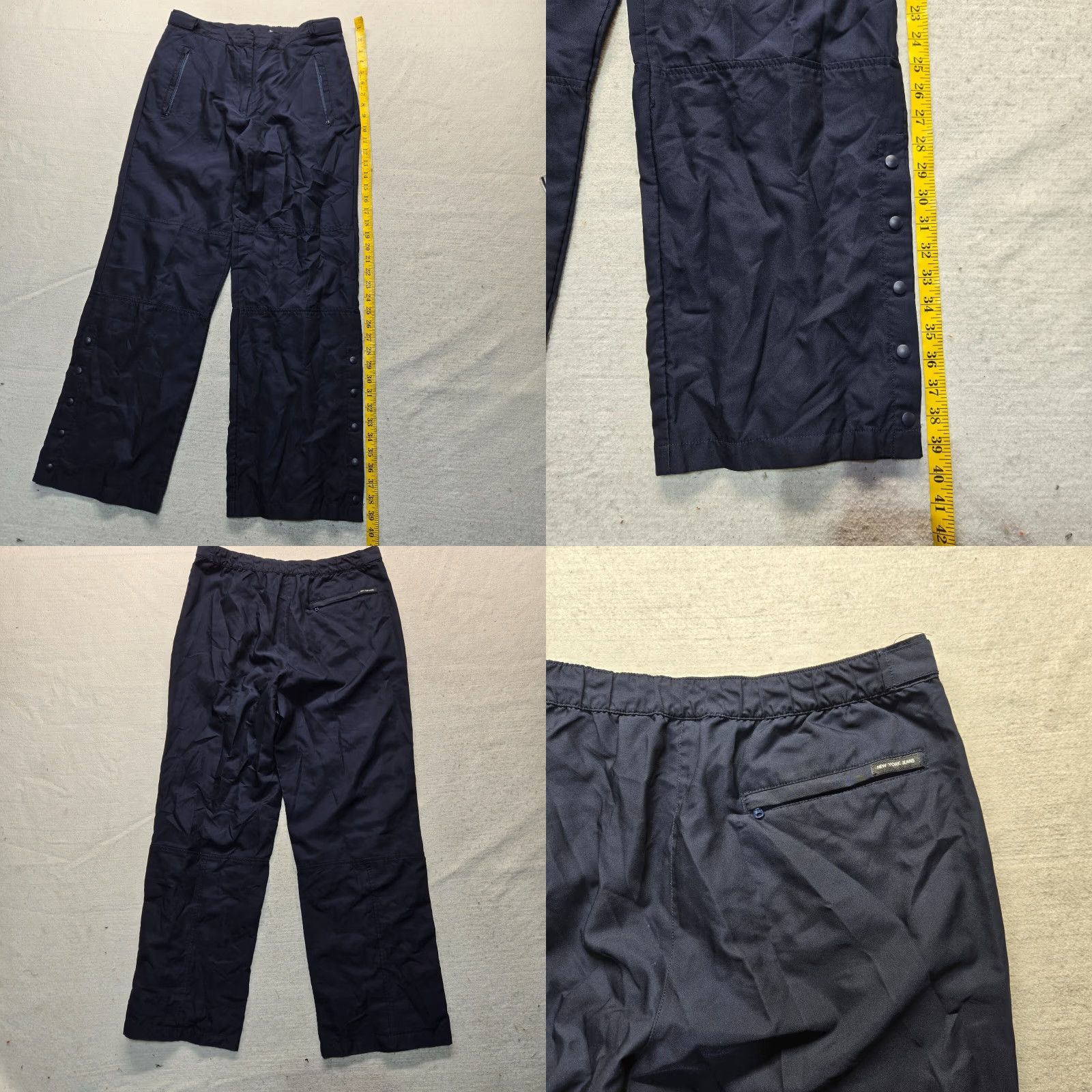 Jones New York Jones New York Sport Stretch Pants Solid Black Flat Front Adult Women's Size 8 Size 30" / US 8 / IT 44 - 8 Thumbnail