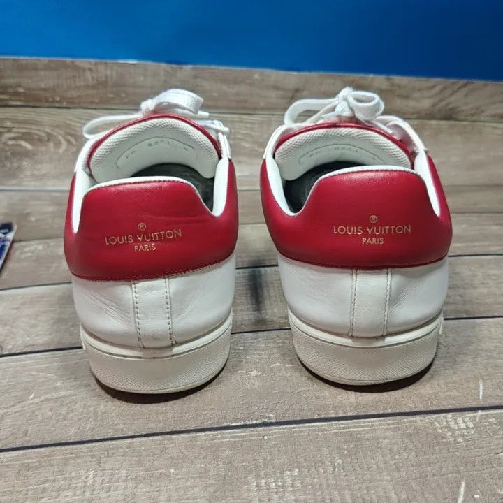 Louis Vuitton Louis Vuitton Luxembourg Casual Sneakers in White Red -2508 Size US 9.5 / EU 42-43 - 1 Thumbnail