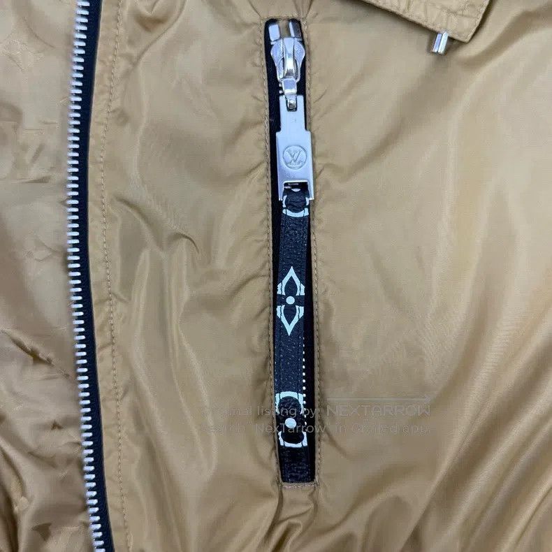 Louis Vuitton Louis Vuitton Brown and yellow full logo windbreaker nylon Size XXS / US 00 / IT 34 - 7 Thumbnail