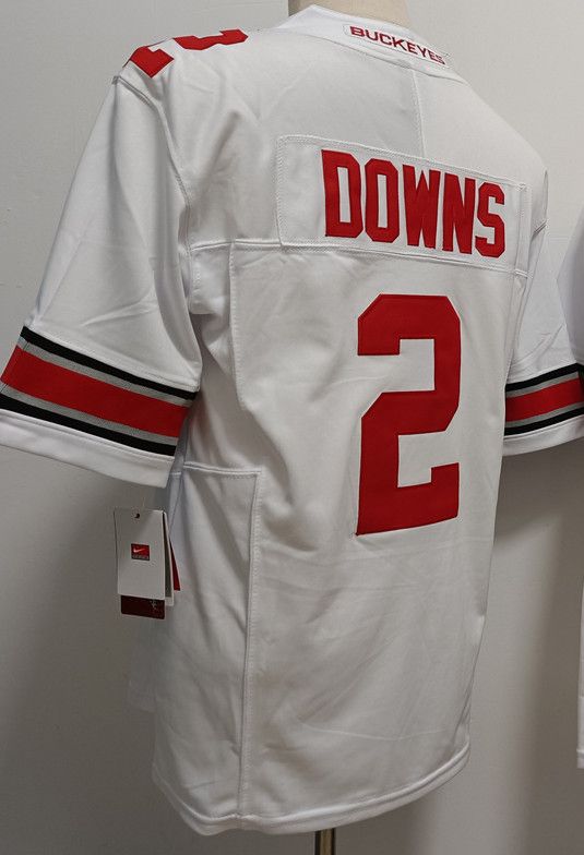 Other Men's Ohio State Buckeyes #2 Caleb Downs White Jersey Size US S / EU 44-46 / 1 - 3 Thumbnail