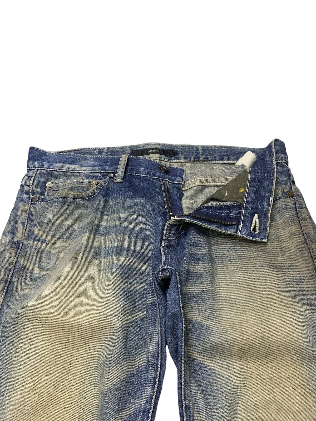 Hysteric Glamour × Japanese Brand Disrev Japan Mud Wash Flared Faded Jeans Size US 32 / EU 48 - 8 Thumbnail