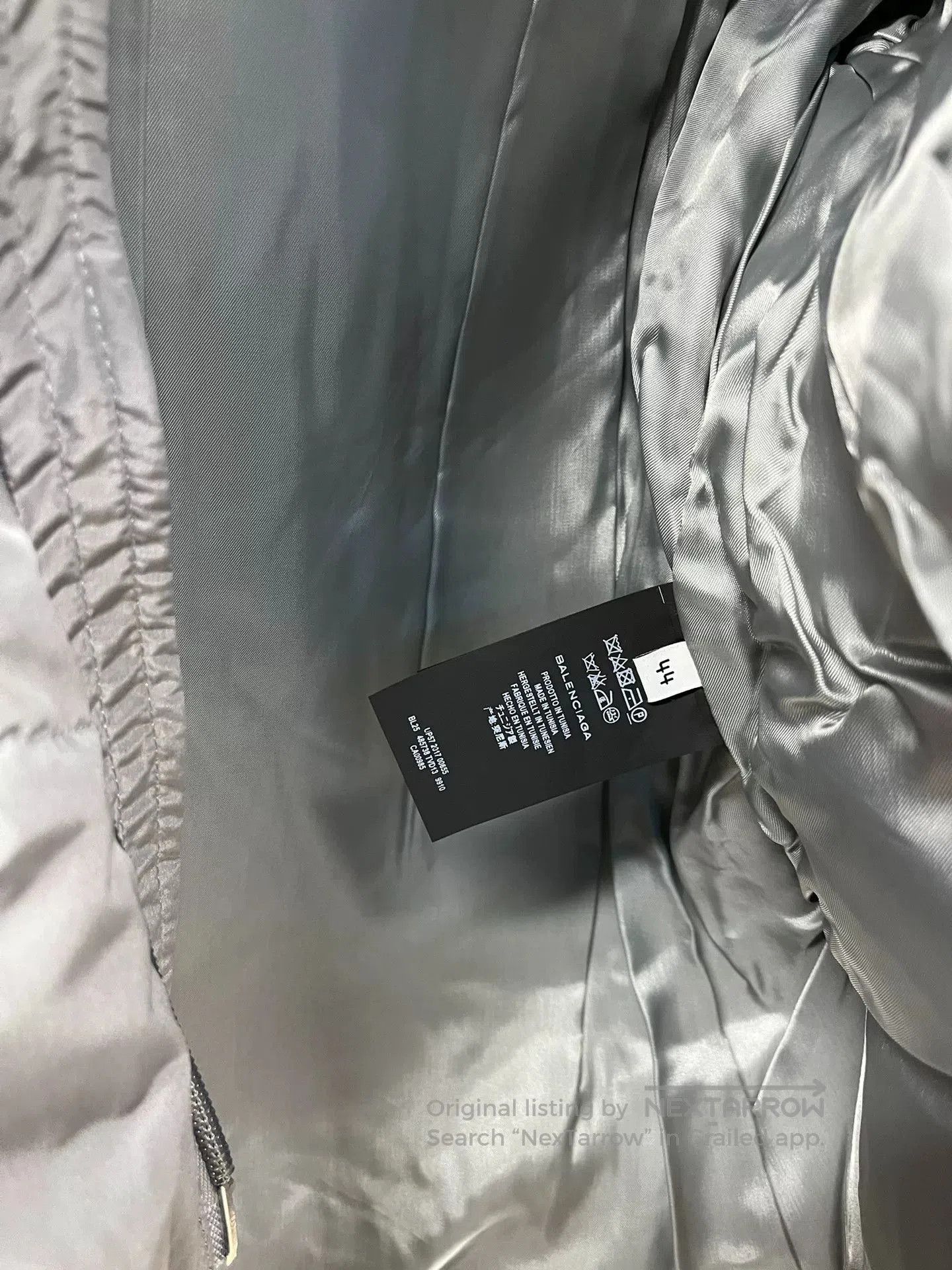 Balenciaga Balenciaga Gray Down Jacket Size 44. Size US S / EU 44-46 / 1 - 7 Thumbnail