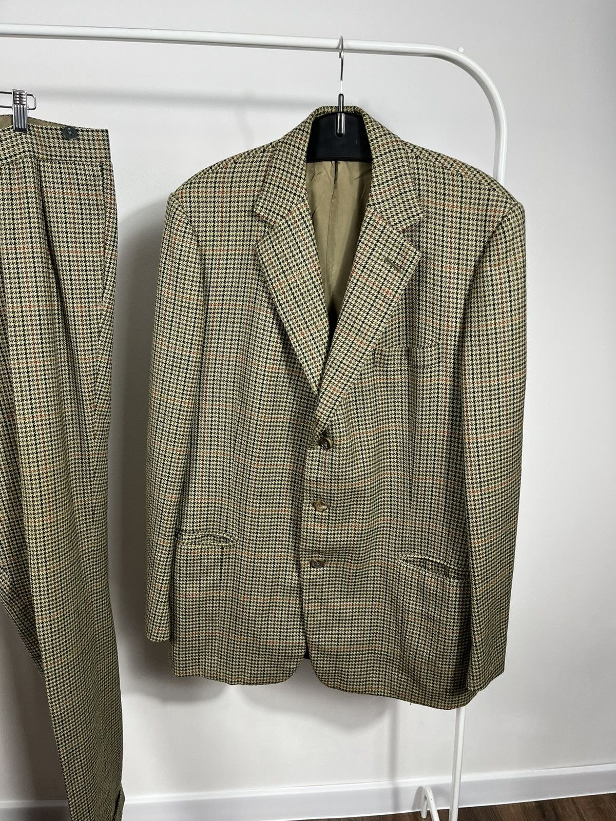 Savile Row Vintage 1989 Savile Row Wool Blazer Pants Set Size 42R - 3 Thumbnail