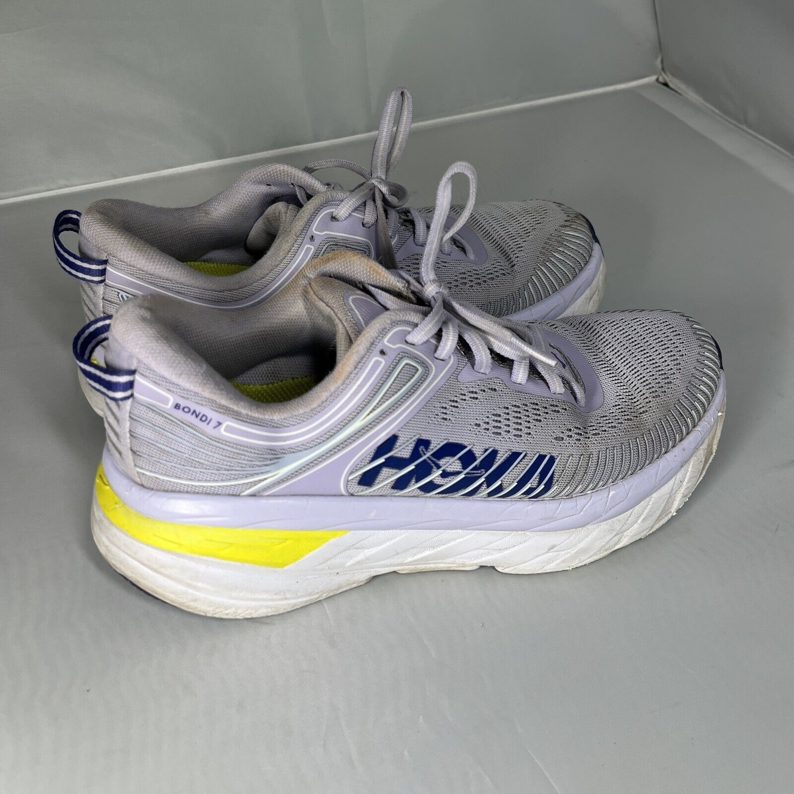 Hoka Hoka One One Bondi 7 Purple Running Shoes Sz. 7.5 Size US 8.5 / IT 38.5 - 1 Thumbnail