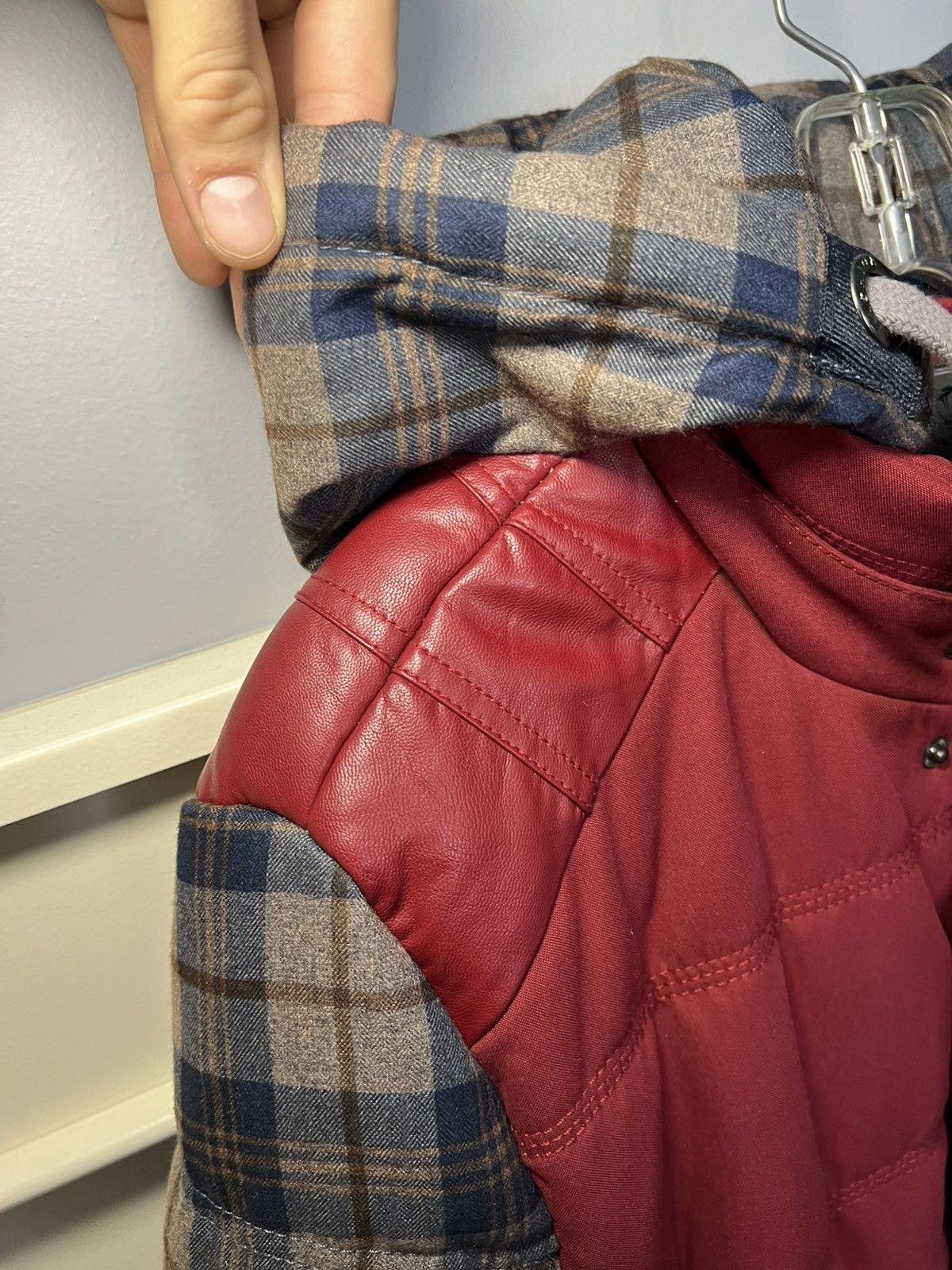 A&G Rock Vintage S135 Sparta Denim World modular plaid puffer jacket Size US L / EU 52-54 / 3 - 21 Thumbnail