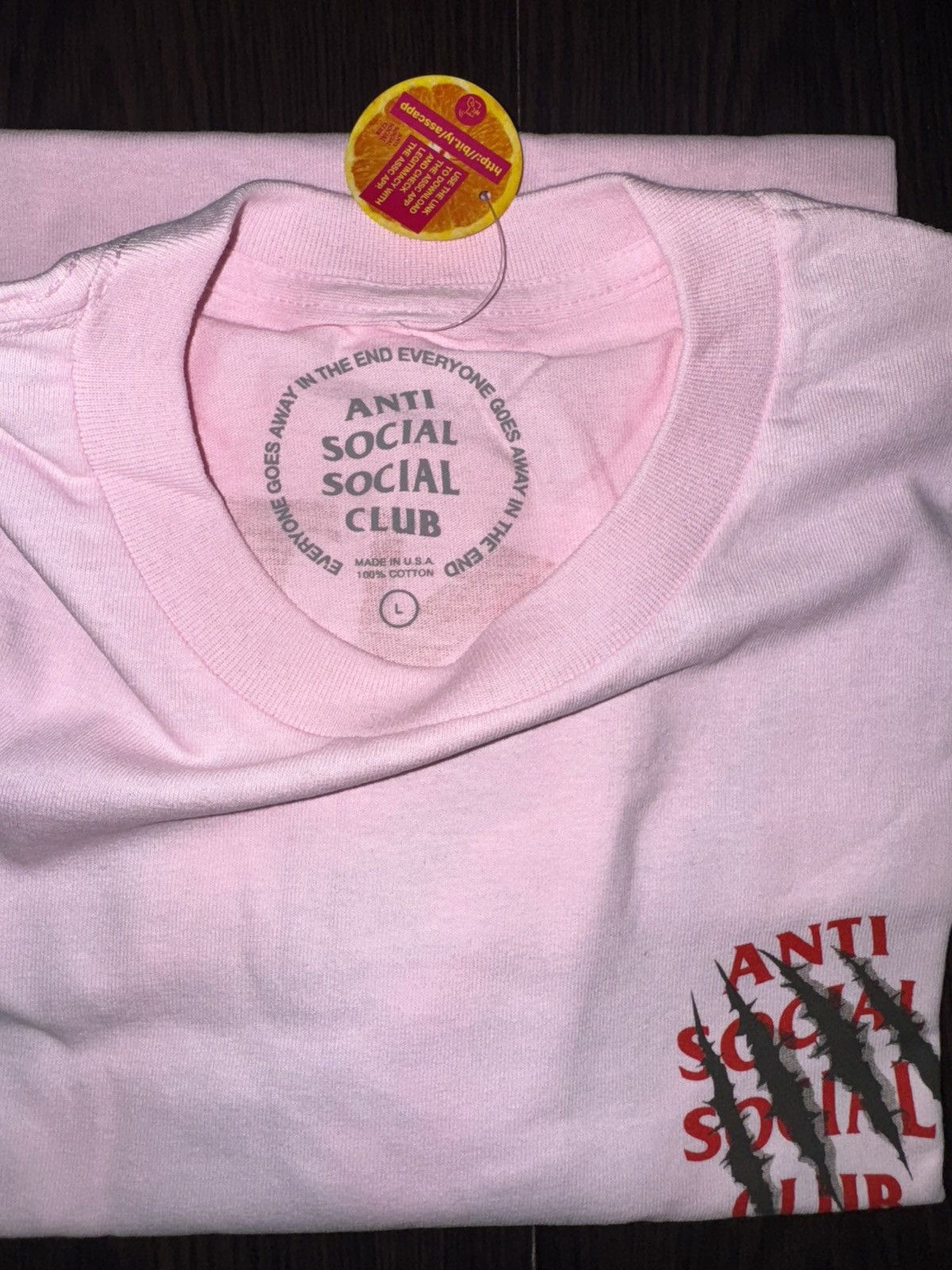 Anti Social Social Club Anti Social Social Club After Us T-shirt Pink Size Large Size US L / EU 52-54 / 3 - 5 Thumbnail