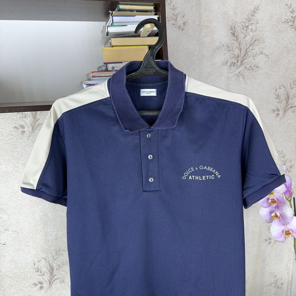 Dolce & Gabbana × Vintage Vintage Dolce Gabbanna T shirt Polo Athletic Blue L Size US L / EU 52-54 / 3 - 6 Thumbnail