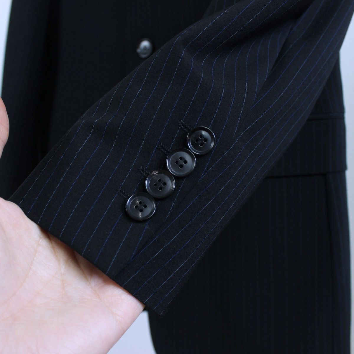 Hugo Boss Hugo Boss Pinstriped Blazer Jacket Size 44R - 5 Thumbnail