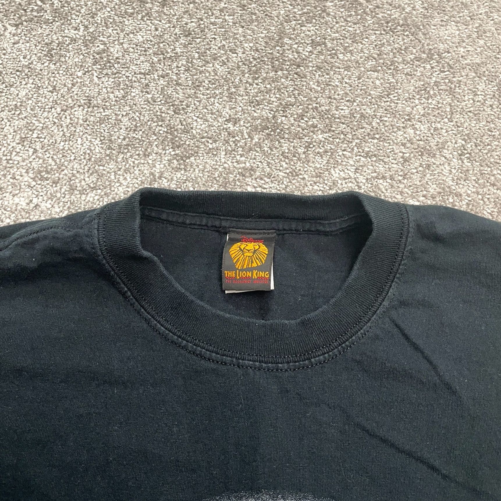 Disney Disney Lion King Graphic T-Shirt Mens Large Black Crew Neck Cotton Tee Gildan 5000 | 2010s Cartoon Movie Logo Short Sleeve Preshrunk Size US L / EU 52-54 / 3 - 3 Thumbnail