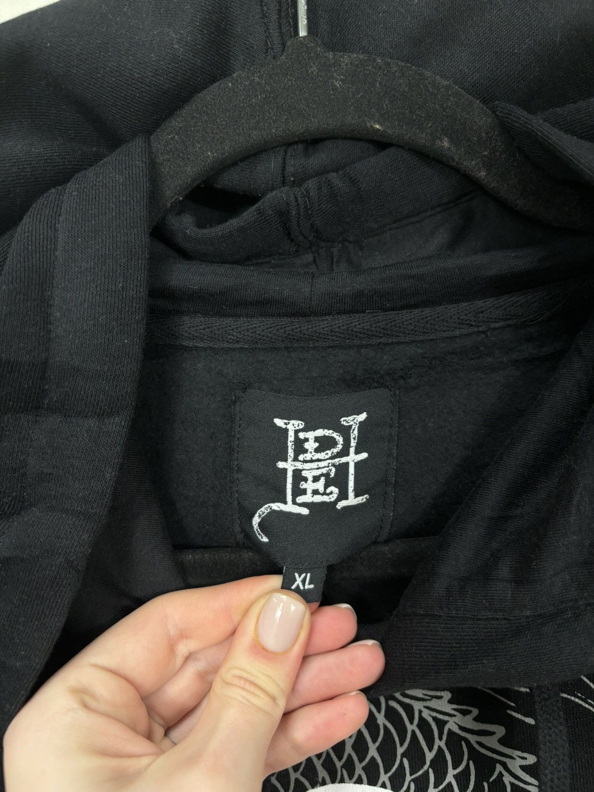 Ed Hardy Ed Hardy Chinese Dragon Tattoo Logo NEW Black Hype Hoodie Size US XL / EU 56 / 4 - 12 Thumbnail