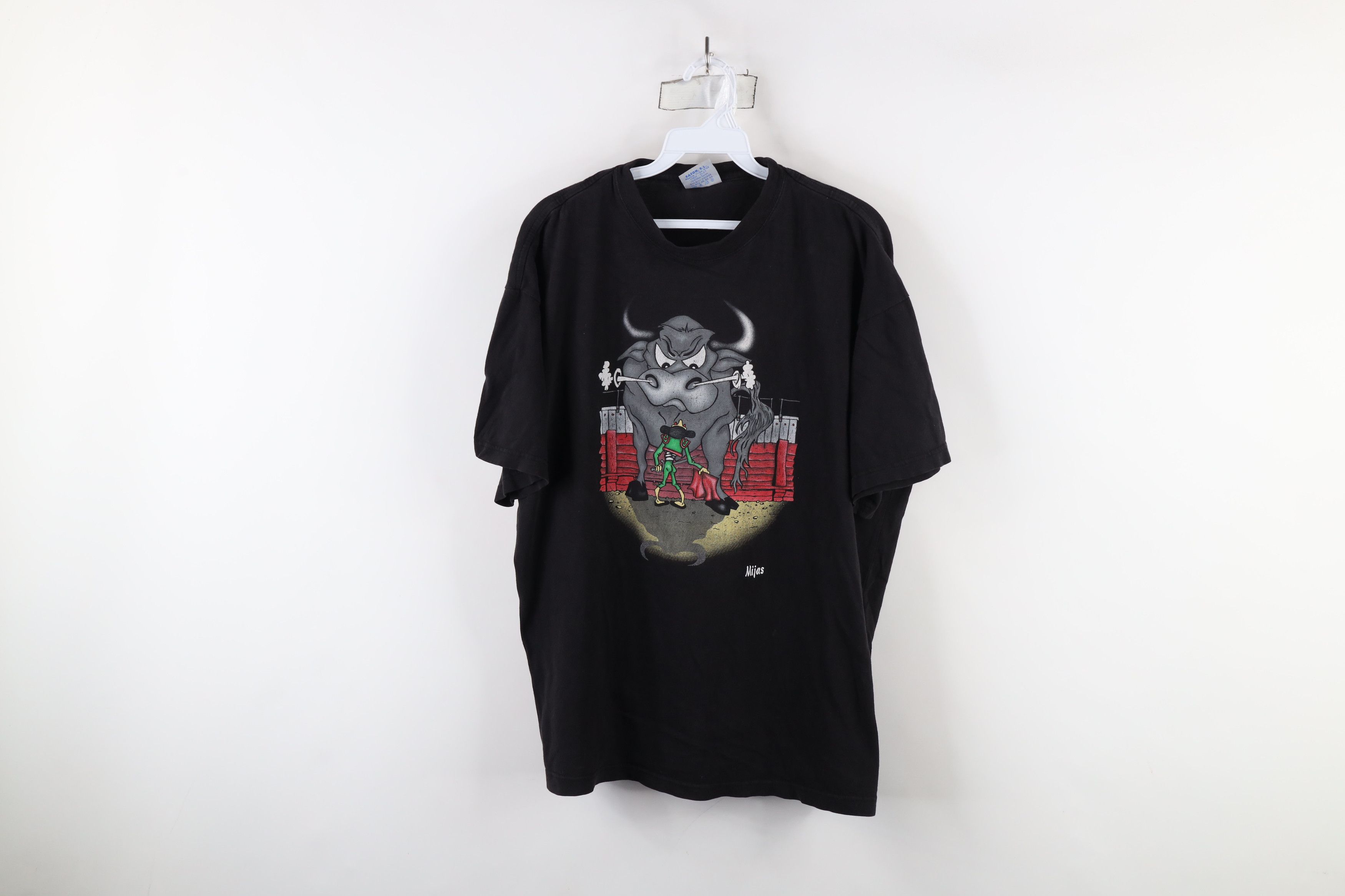 Vintage Vintage 90s Streetwear Bull Fighter Short Sleeve T-Shirt Size US XXL / EU 58 / 5 - 1 Thumbnail