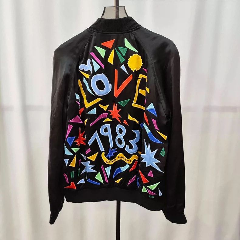 Saint Laurent Paris Saint Laurent Paris Saint Laurent Black Fiber Jacket with Size US M / EU 48-50 / 2 - 2 Thumbnail