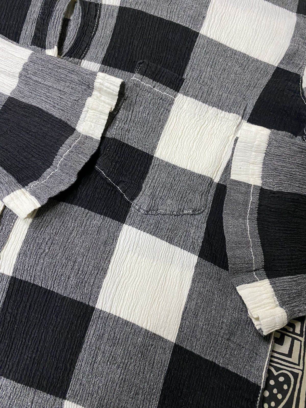 Issey Miyake × Japanese Brand × Tsumori Chisato TSUMORI CHISATO PLAITED PLAID BUTTON UP Size M / US 6-8 / IT 42-44 - 4 Thumbnail