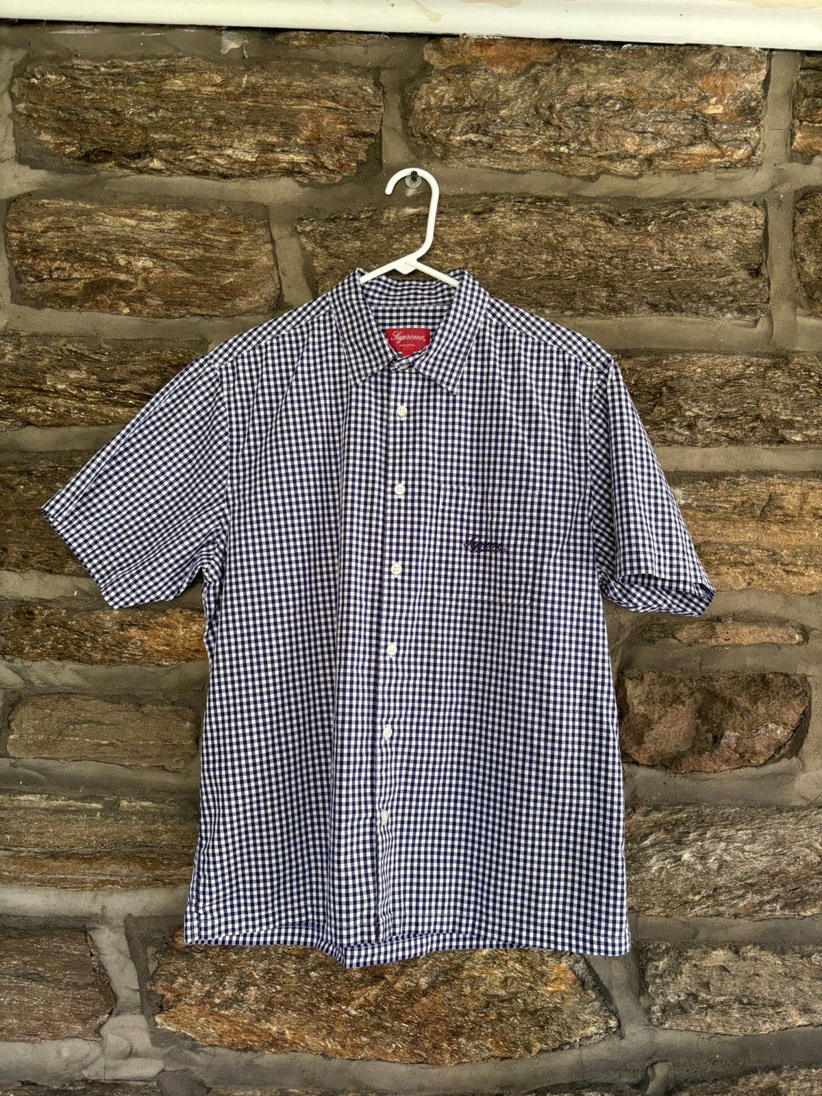 Supreme Supreme Gingham Short Sleeve Shirt | Grailed