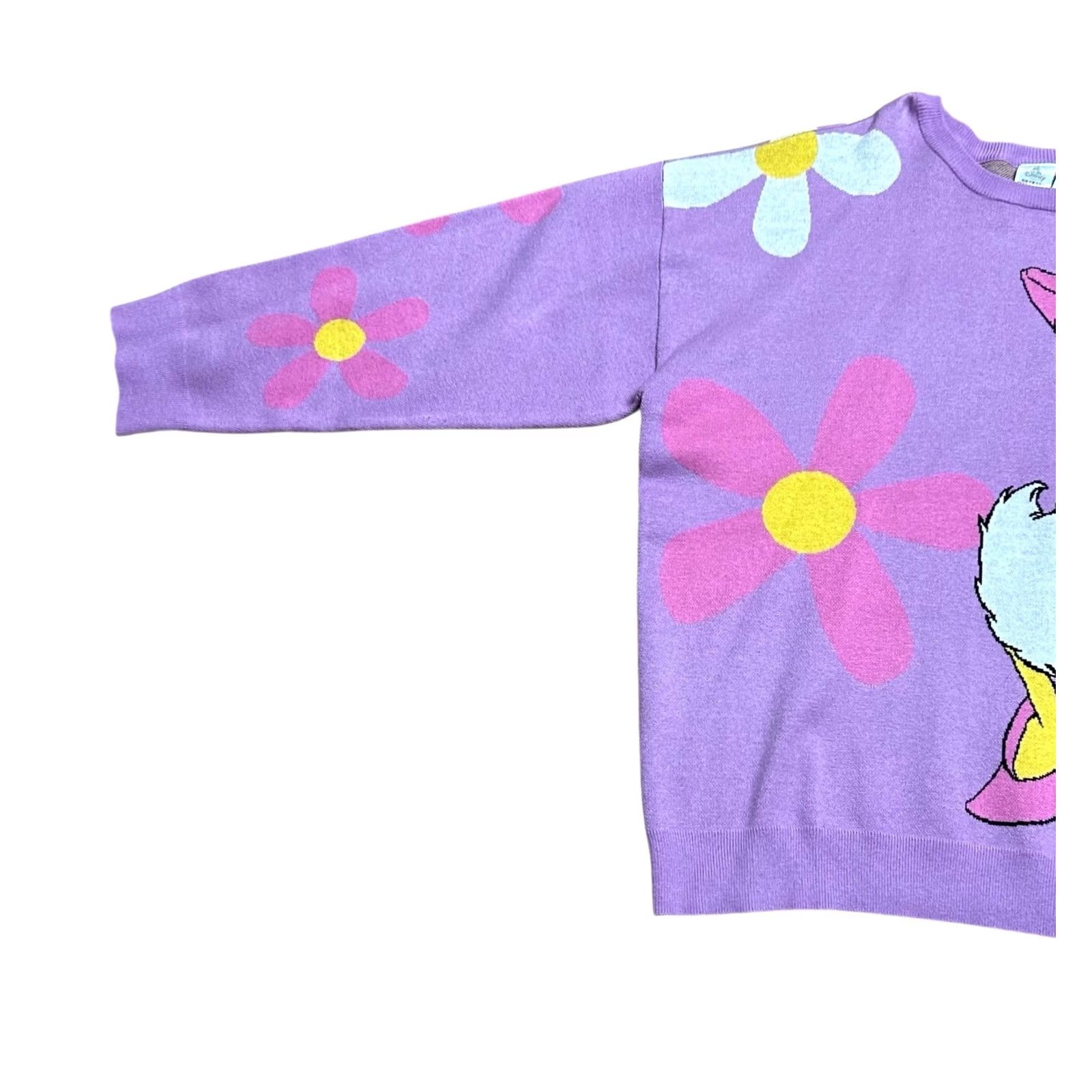 Disney DISNEYLAND Daisy Duck Knit Sweater Women's 1XL BNWT Purple Pullover Cardigan? Size XL / US 12-14 / IT 48-50 - 6 Thumbnail