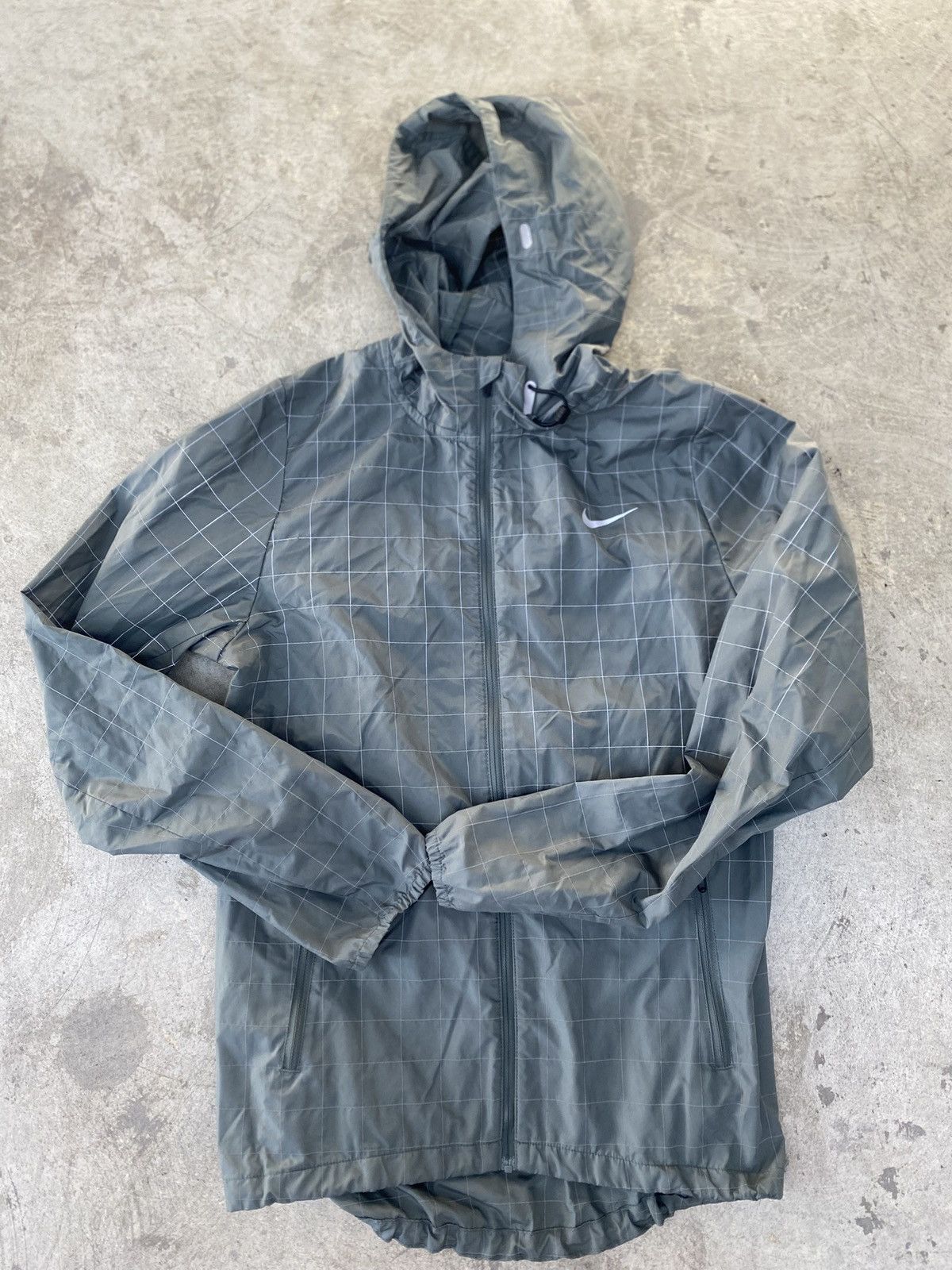 Nike Nike Running Jacket Nylon Green Size US XS / EU 42 / 0 - 1 Thumbnail