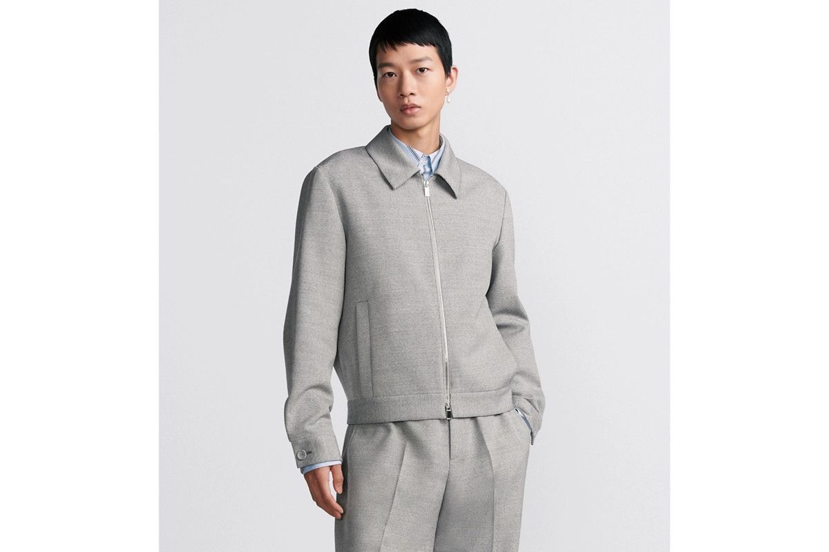 Dior o1bcso1str0226 Zipped Jacket in Grey Size US XL / EU 56 / 4 - 4 Thumbnail